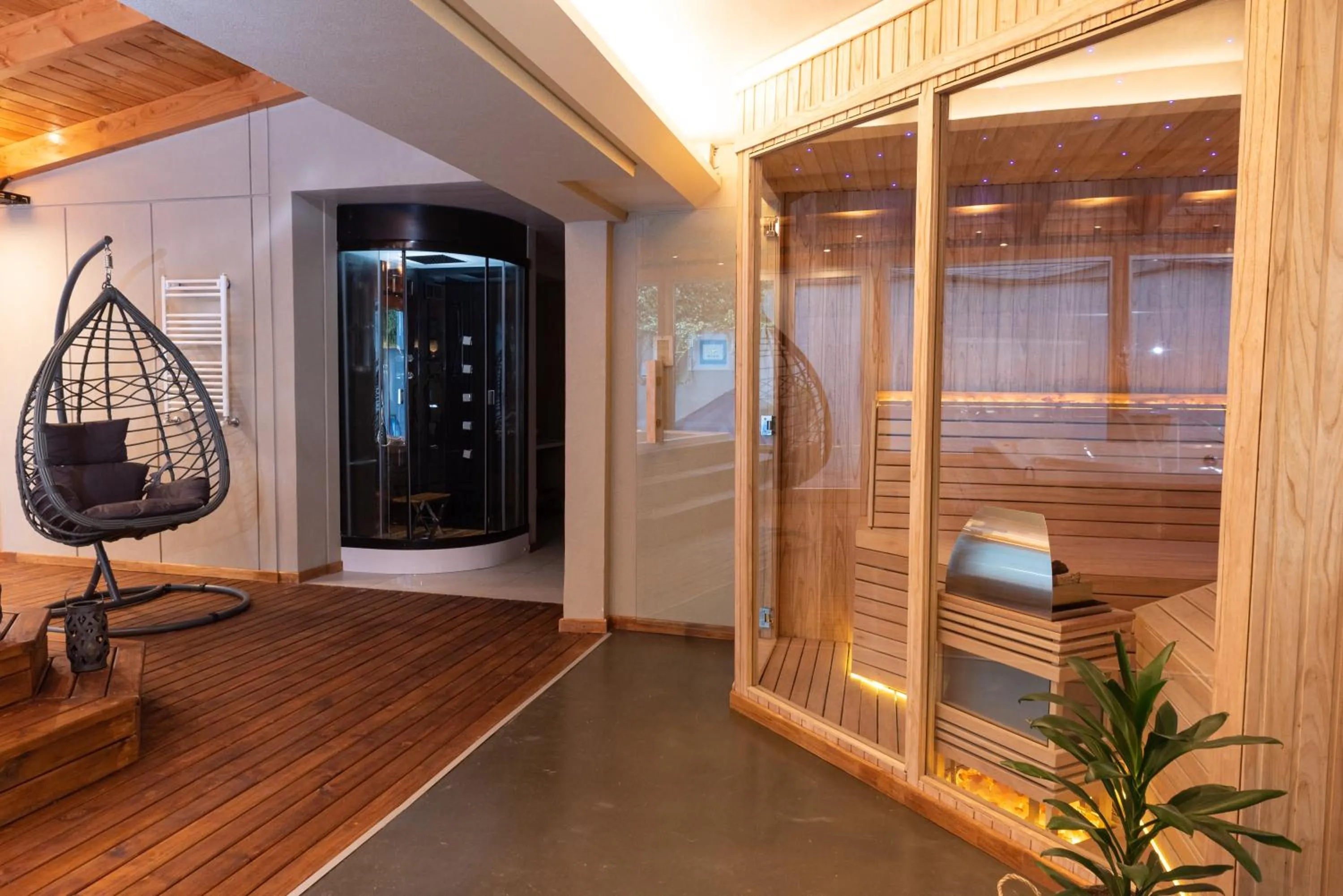 Steam room in Hotel Crans Montana