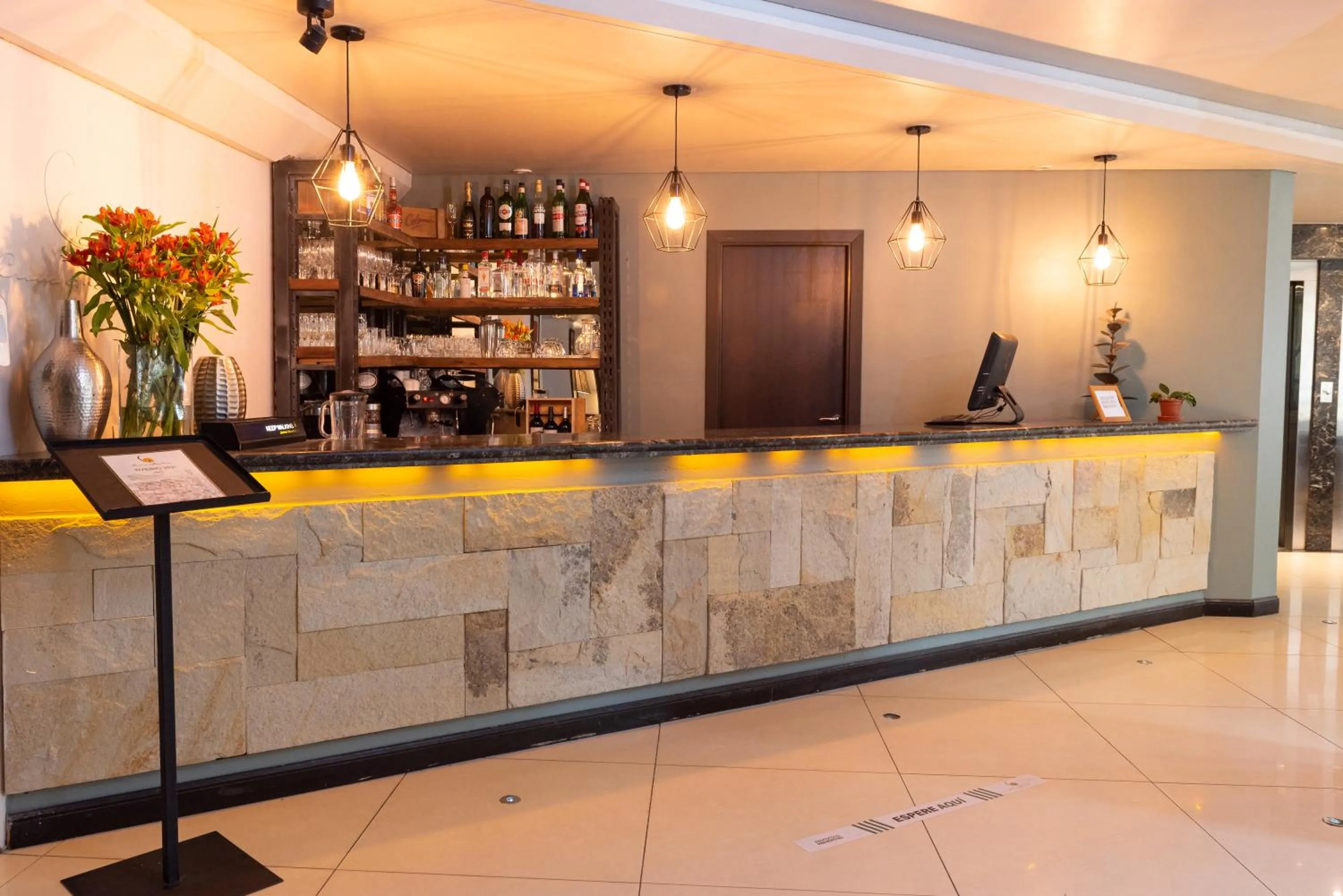 Lounge or bar in Hotel Crans Montana