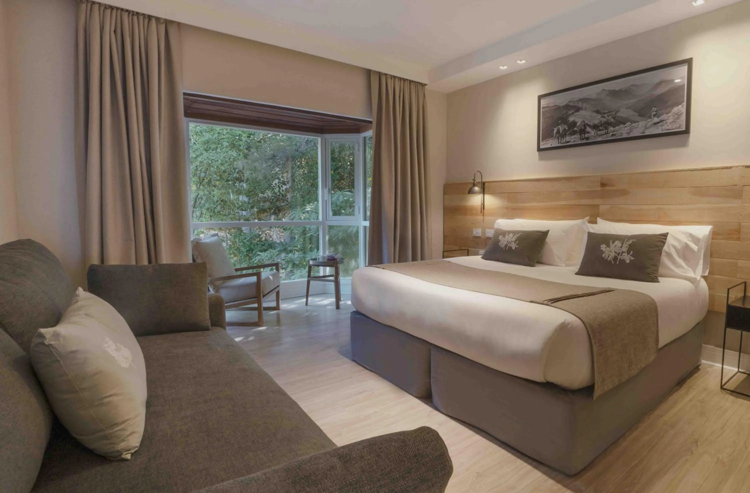 Bed in La Cascada Casa Patagónica by DON