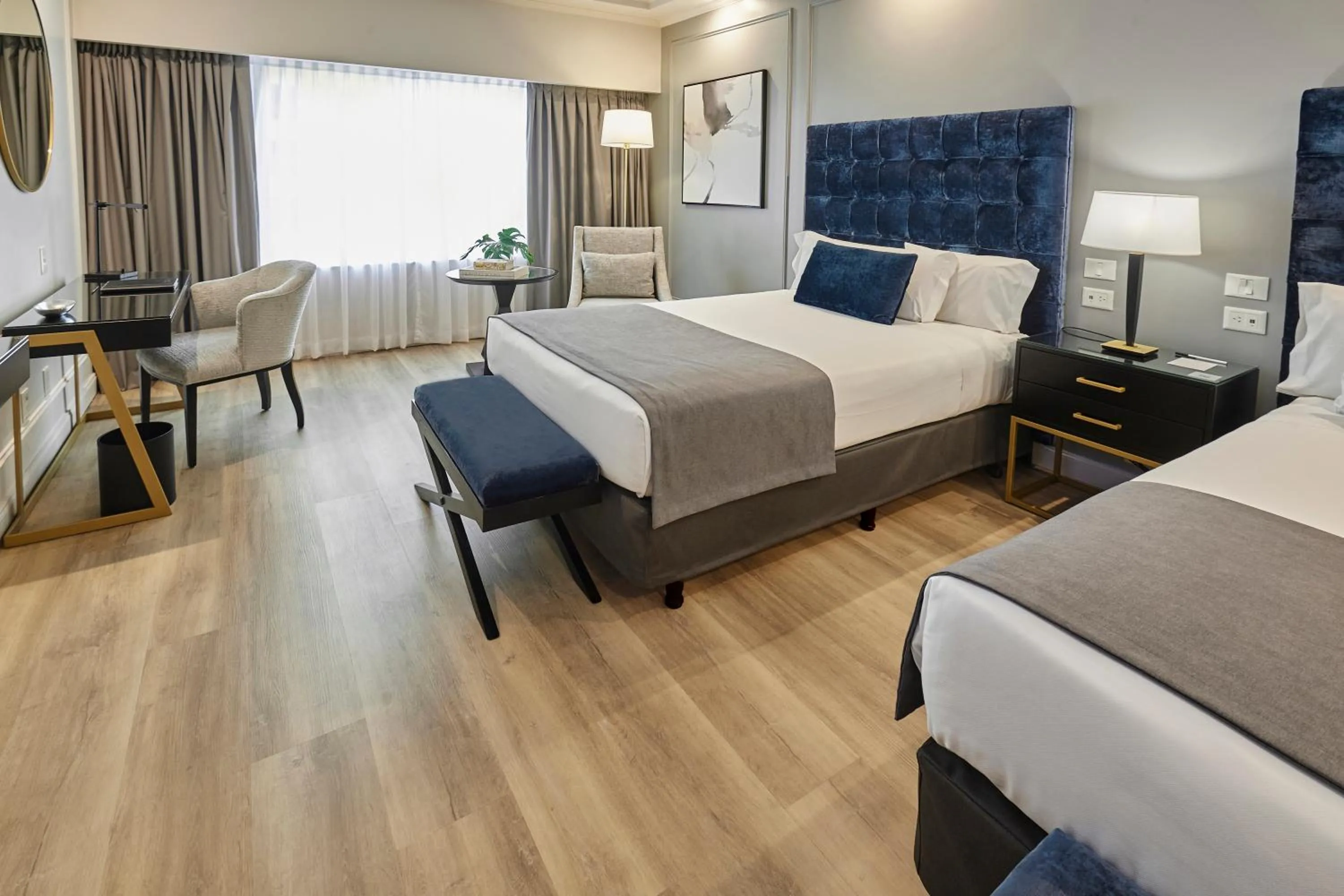 Bed in Emperador Hotel Buenos Aires