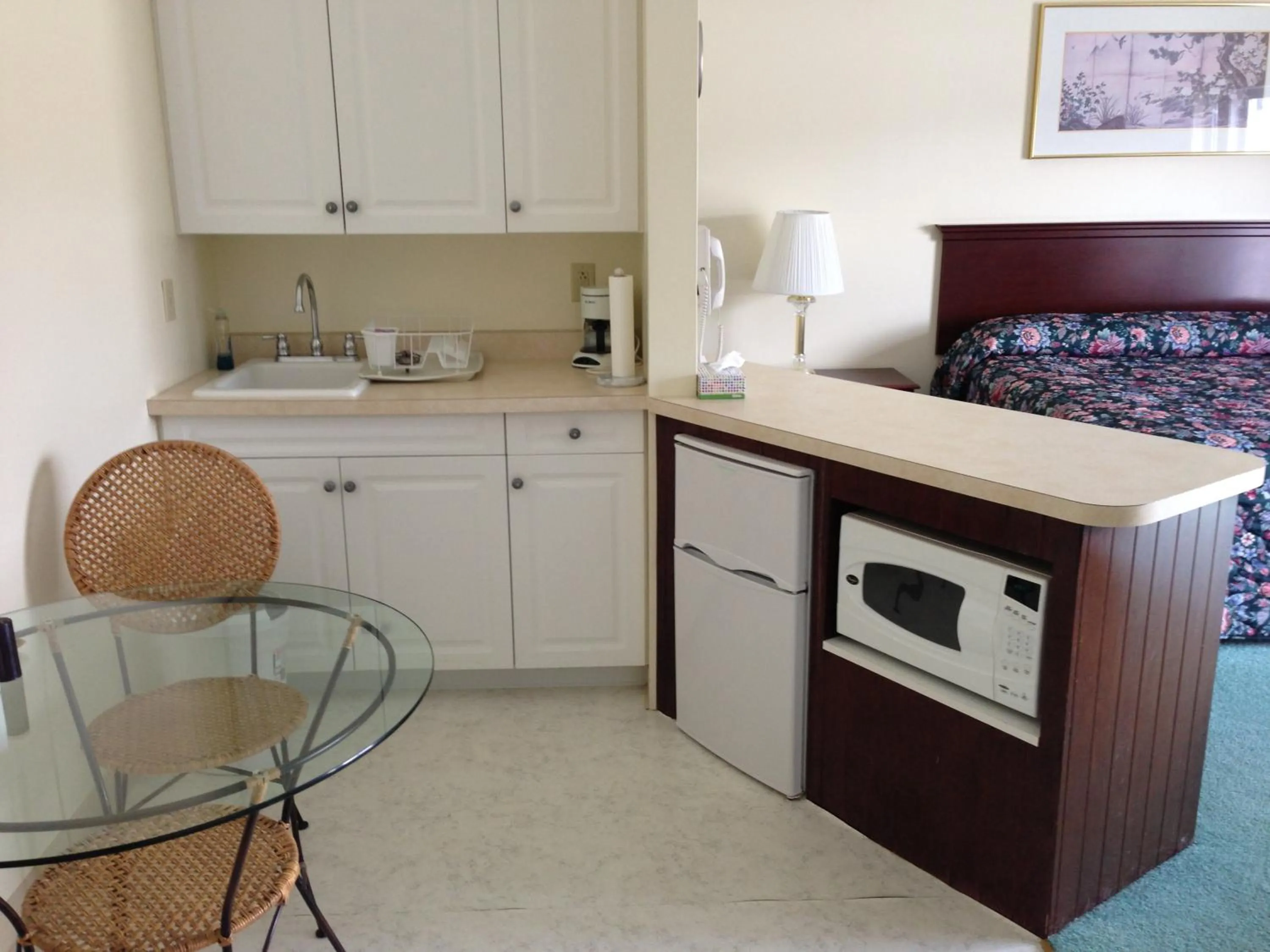 Kitchen or kitchenette in The Falls Motel