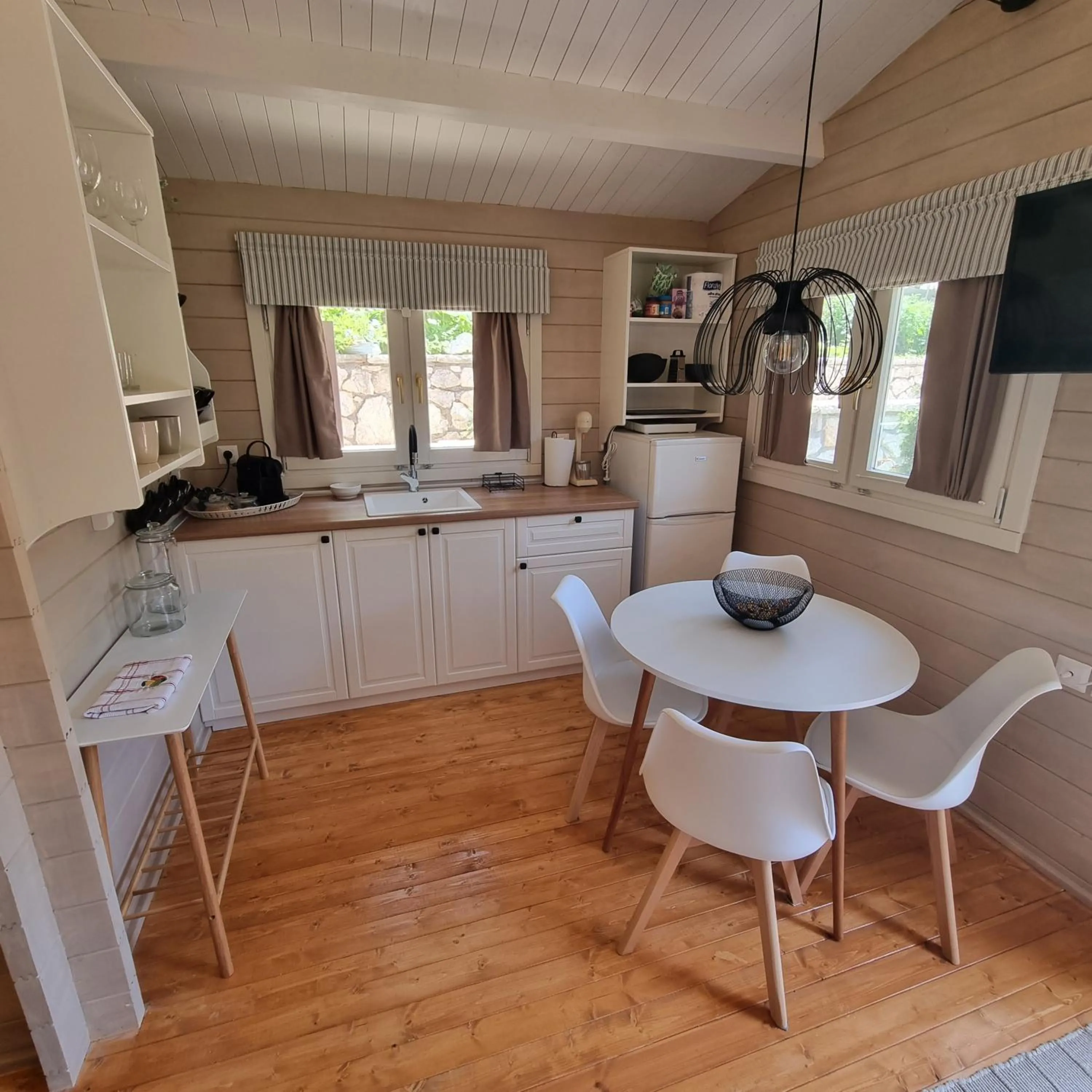 kitchen in Evridiki's Villas