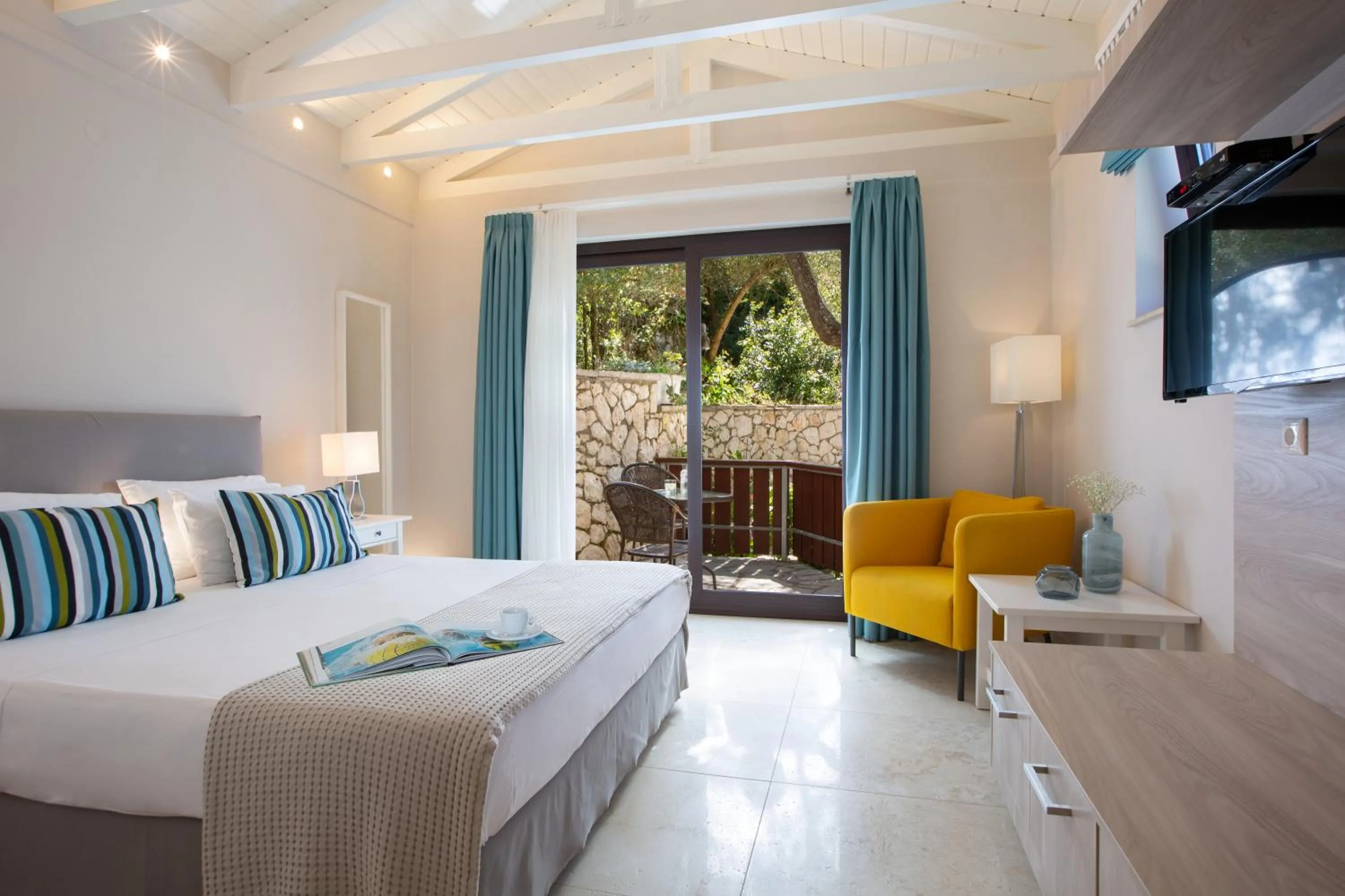 Bed in Evridiki's Villas