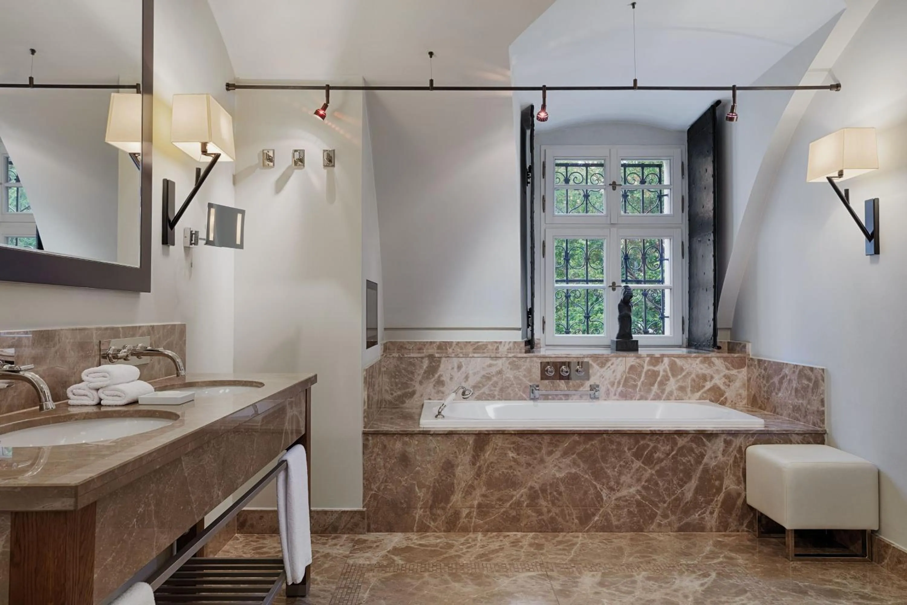 Bathroom, Bed in Augustine, a Luxury Collection Hotel, Prague