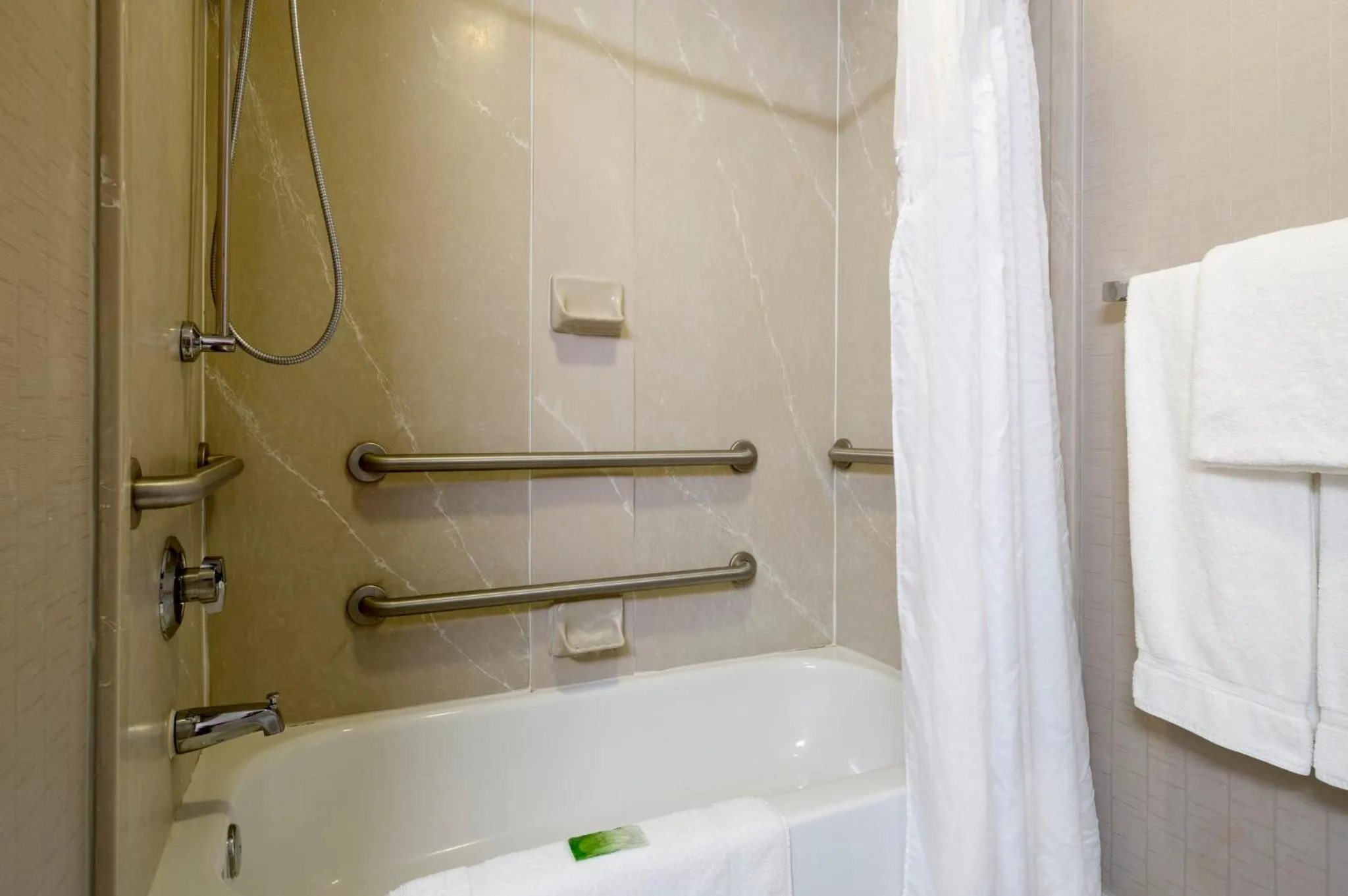 Bathroom in Holiday Inn Express Hershey-Harrisburg Area by IHG