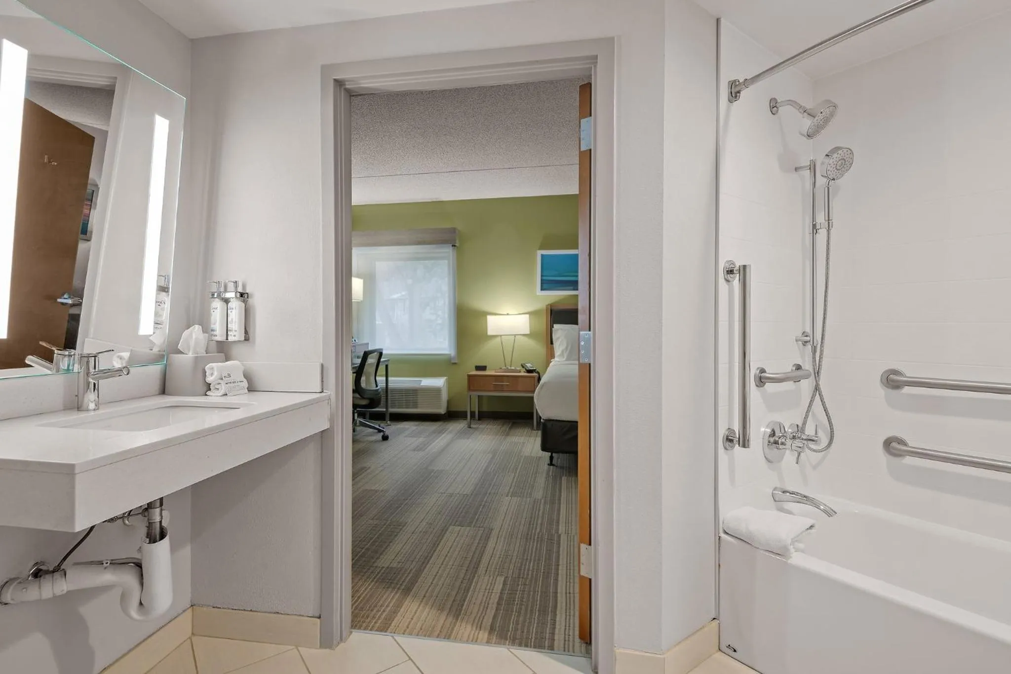 Bathroom in Holiday Inn Express Hershey-Harrisburg Area by IHG