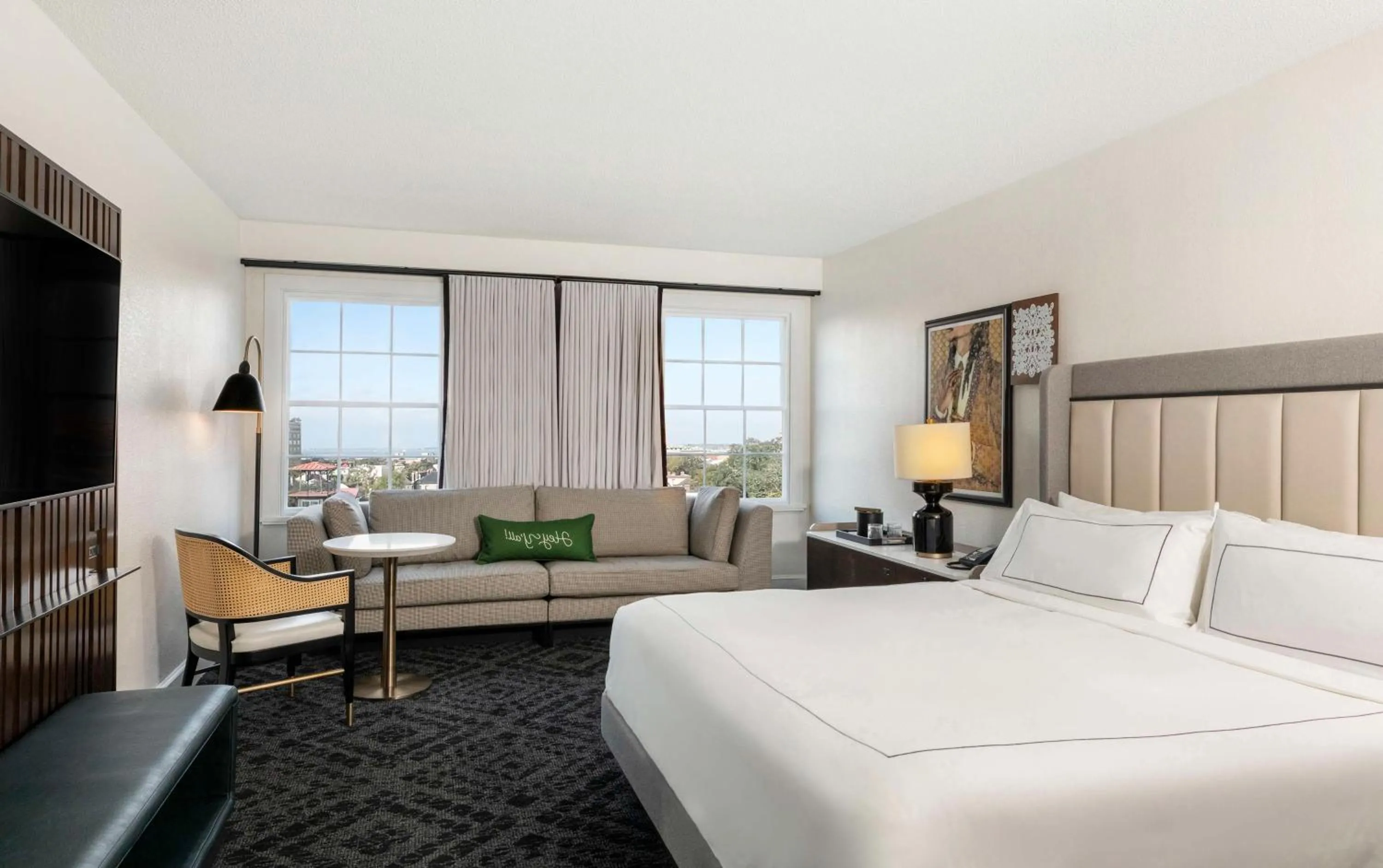 Bed in Mills House Charleston, Curio Collection by Hilton