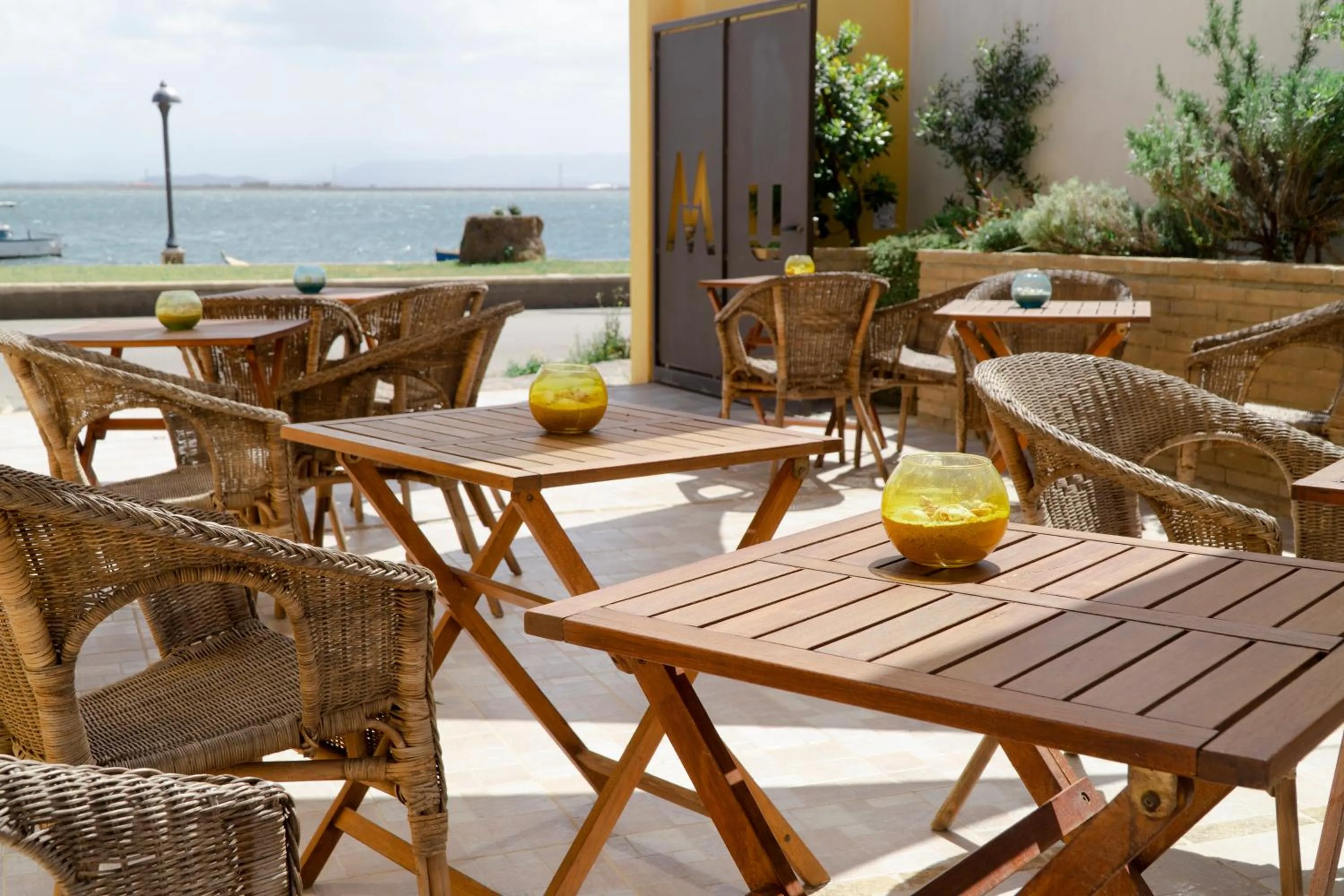 Patio in MuMA Hostel