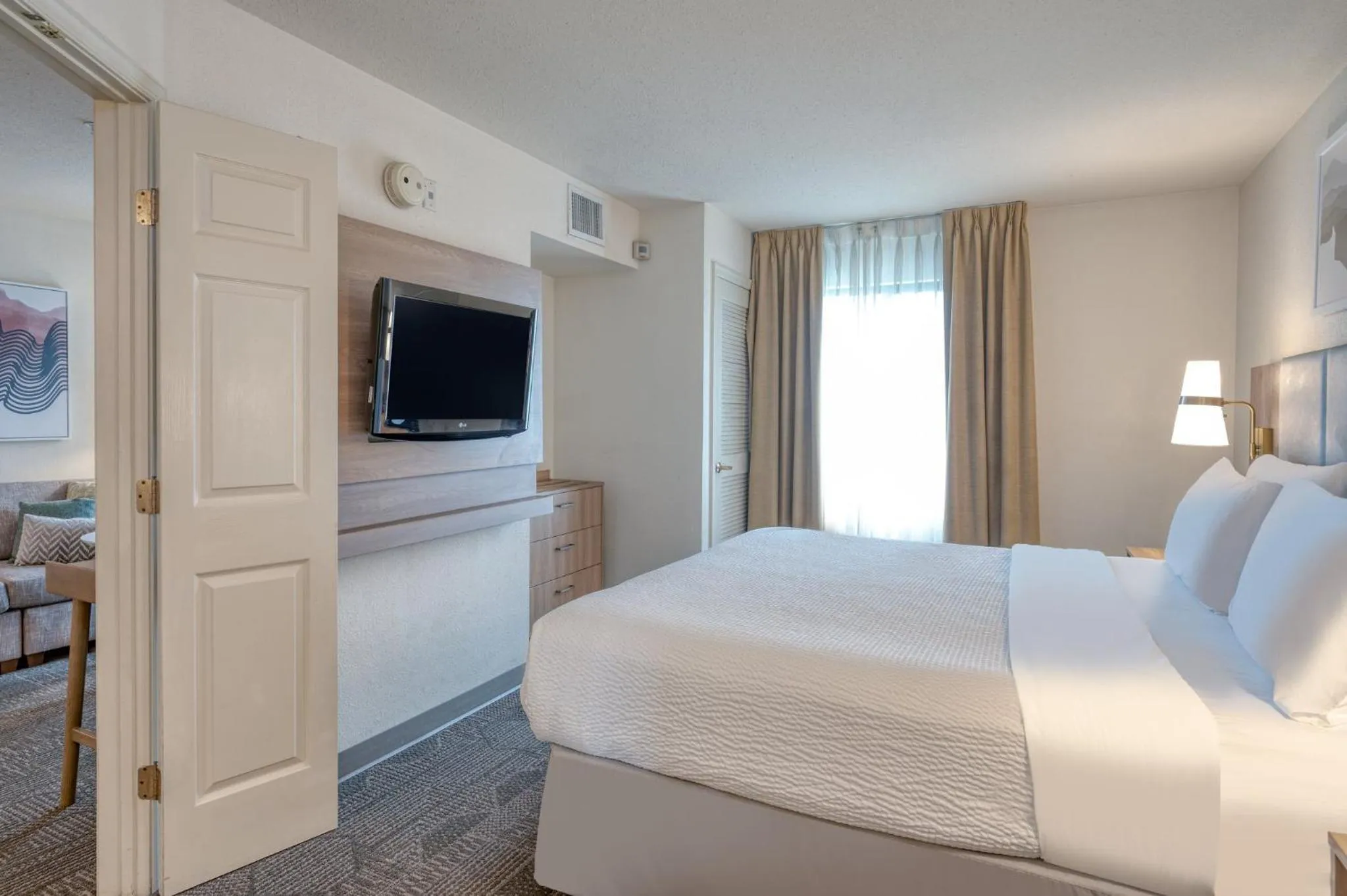Photo of the whole room, Bed in Staybridge Suites Allentown Airport Lehigh Valley by IHG