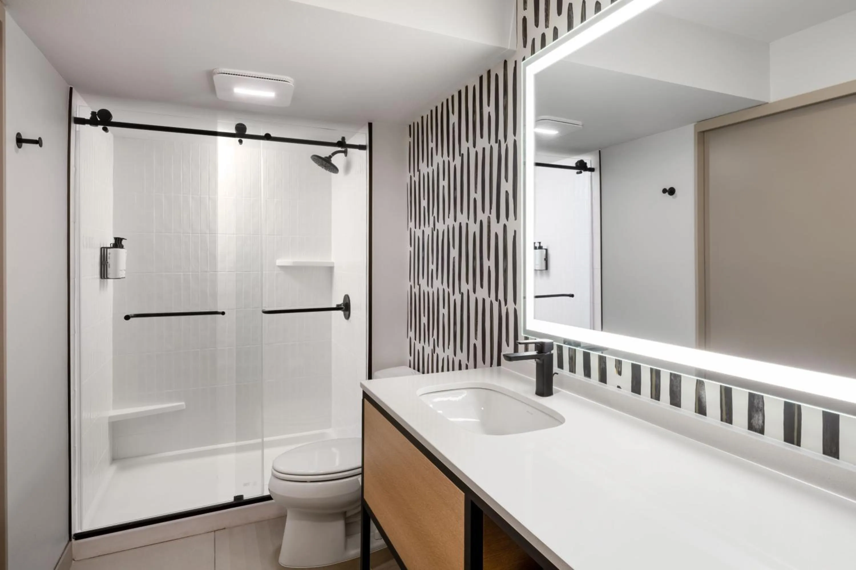 Bathroom, Bed in Atwell Suites Austin Airport by IHG