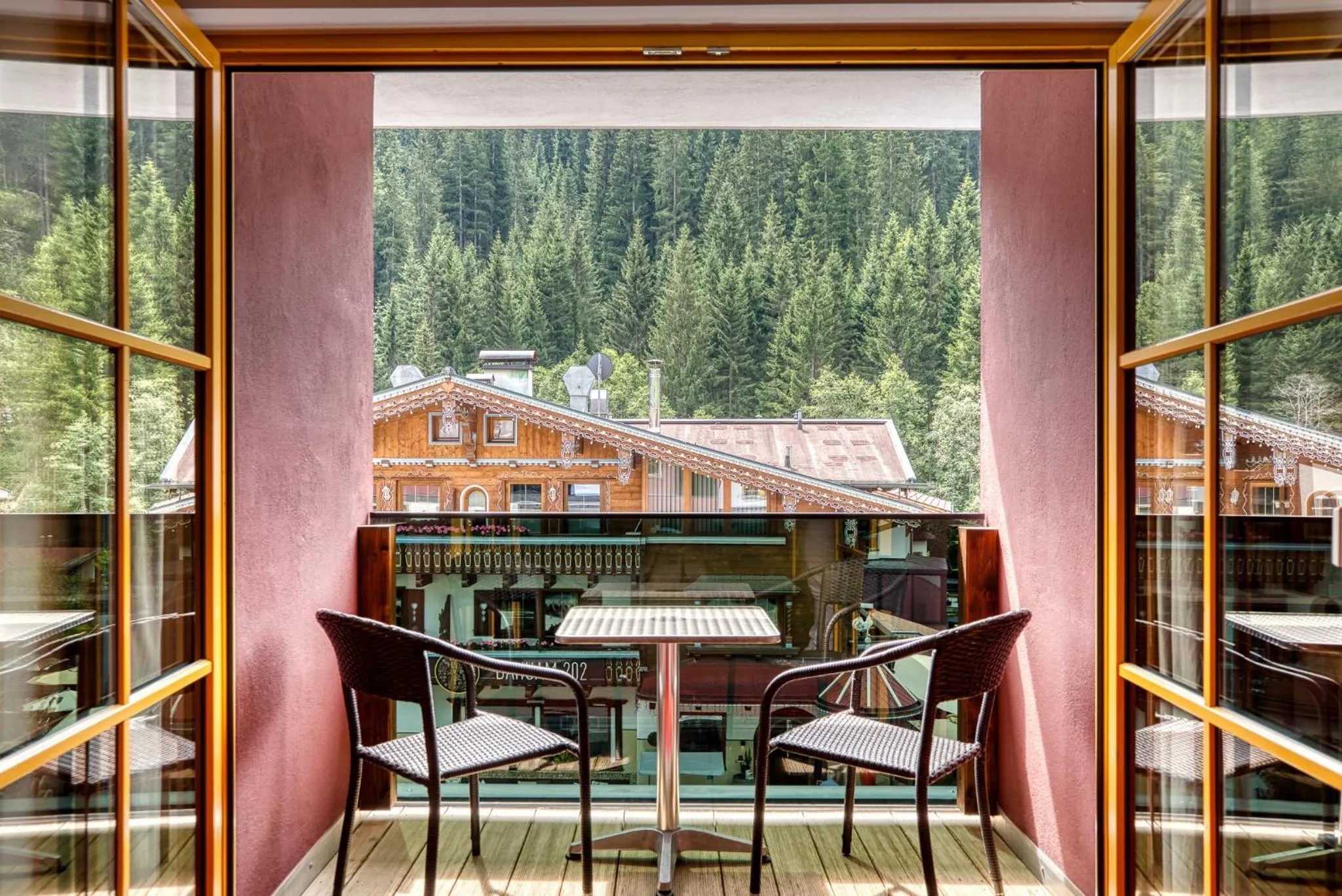 Balcony/Terrace in SonnenHOF hotel gerlos centrum