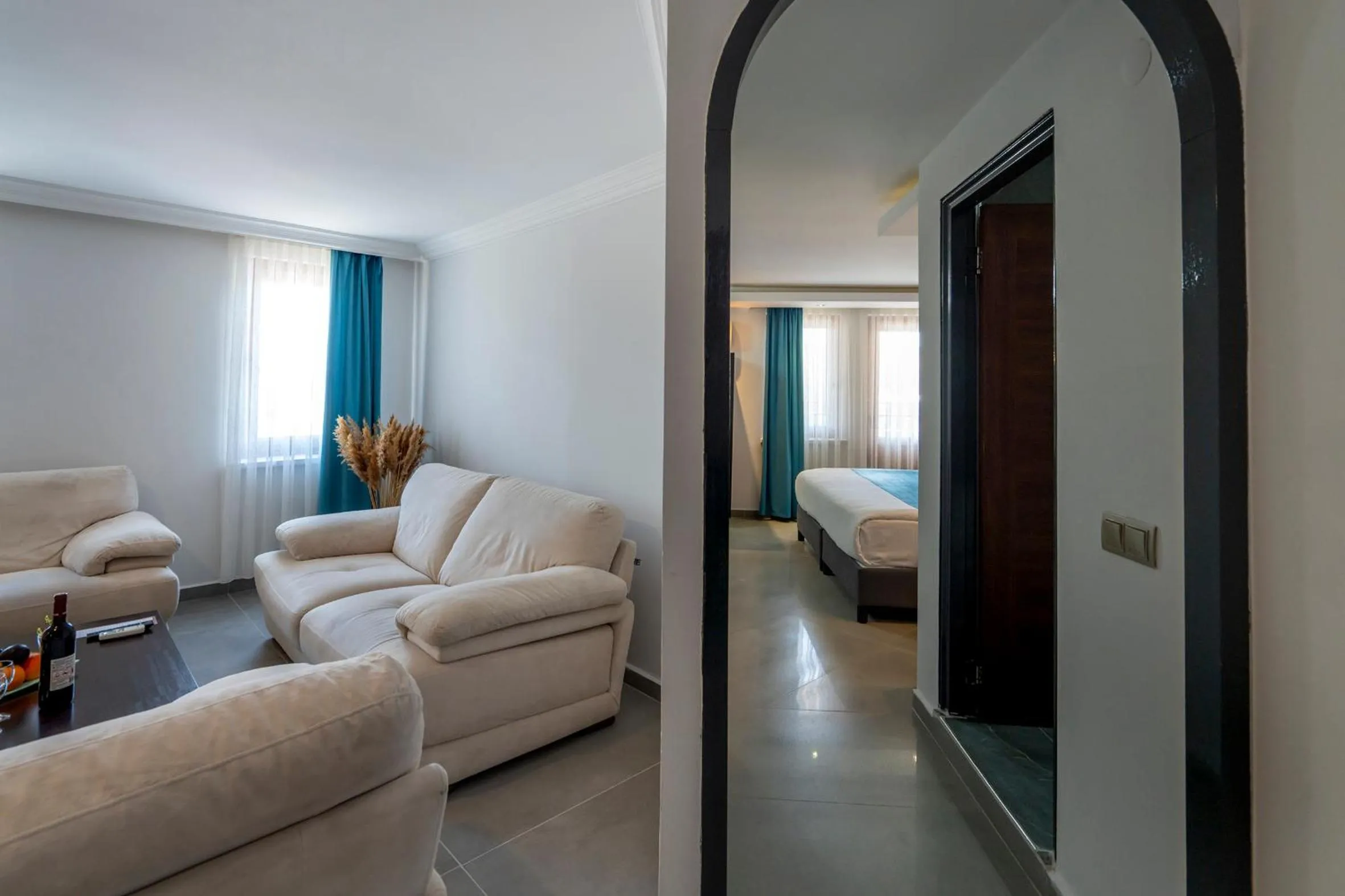 Bed in SIGNATURE GARDEN AVANOS Hotel & SPA