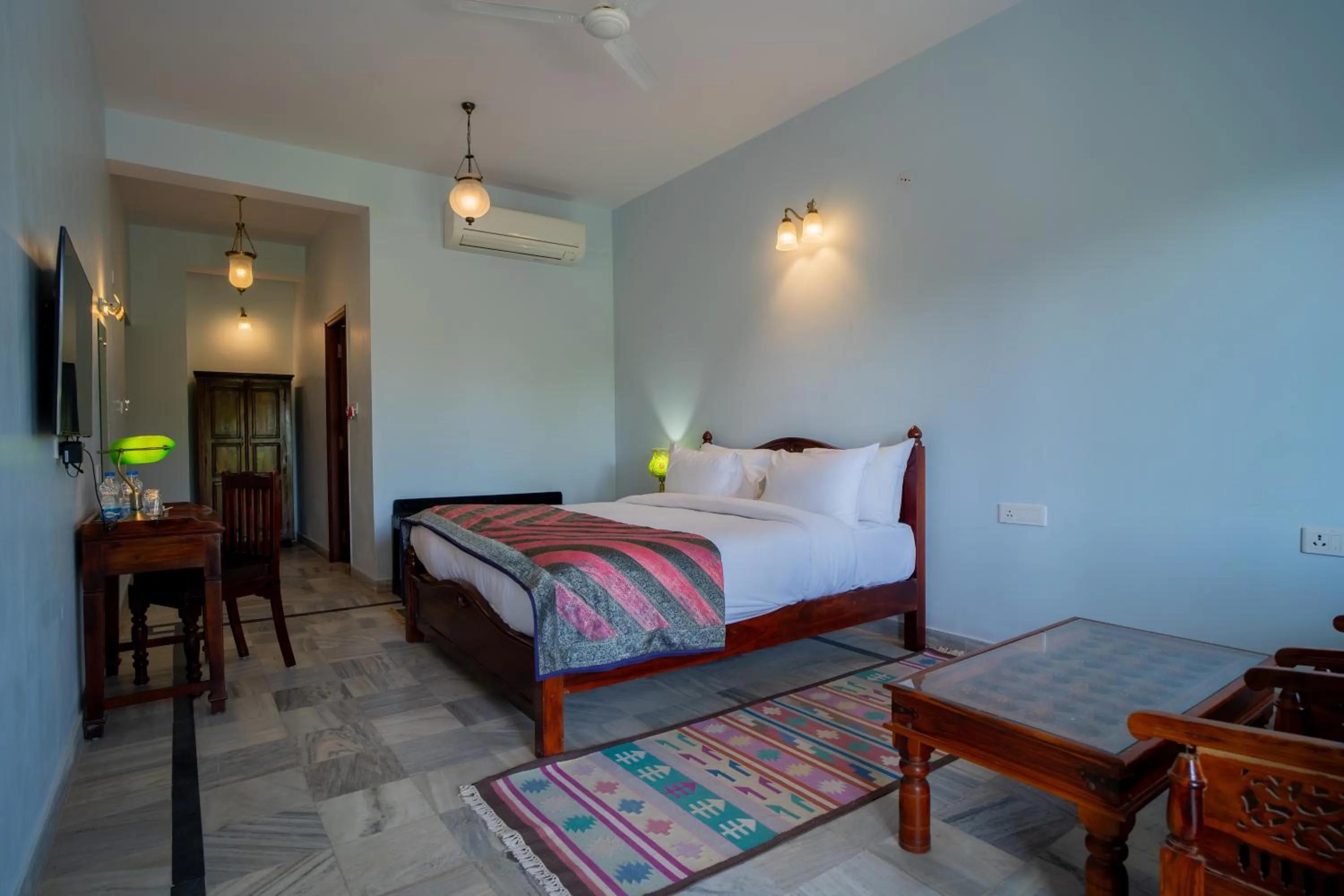 View (from property/room), Bed in Koolwal Kothi Zinc Journey by The Fern, Nawalgarh, Rajasthan