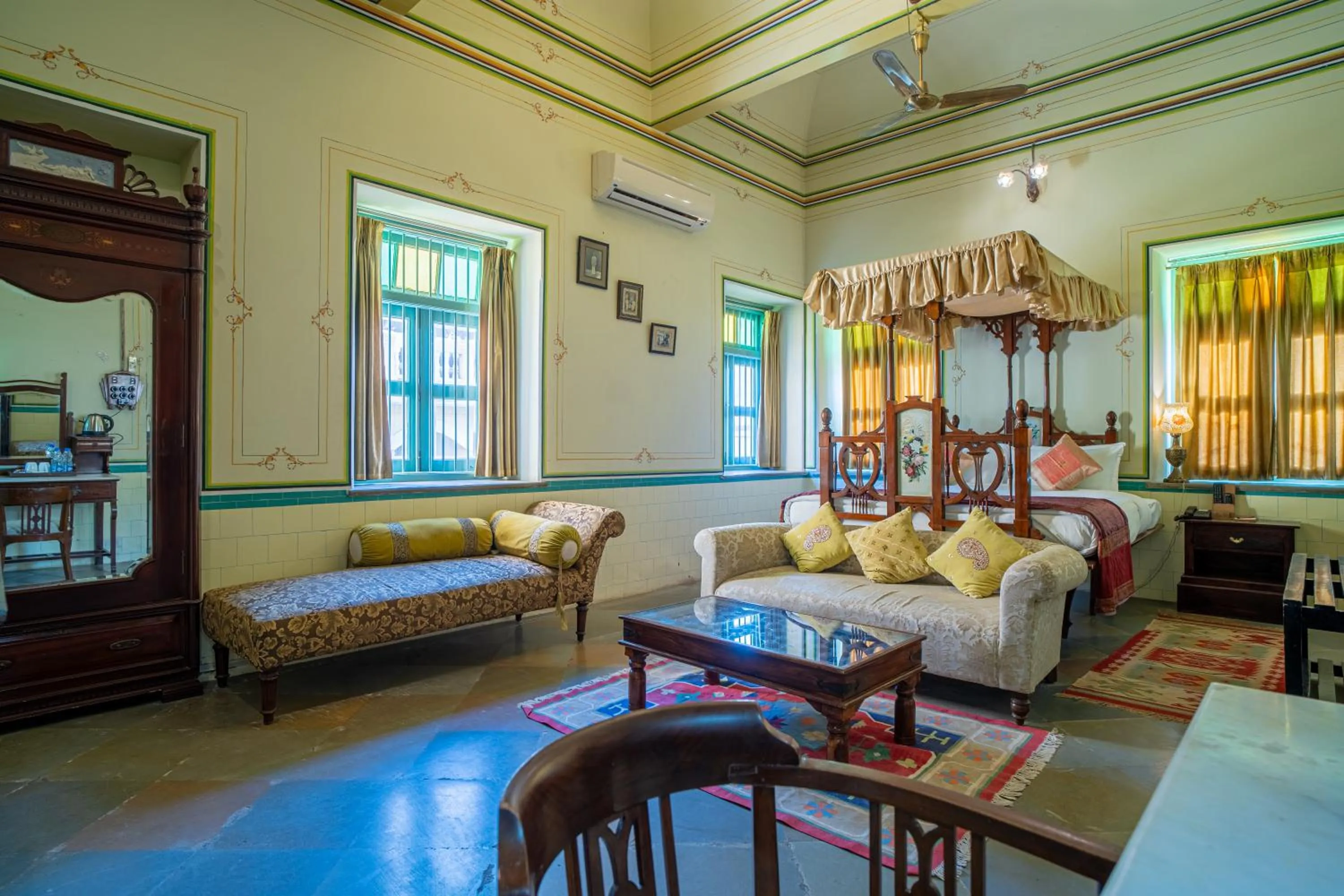 View (from property/room), Bed in Koolwal Kothi Zinc Journey by The Fern, Nawalgarh, Rajasthan