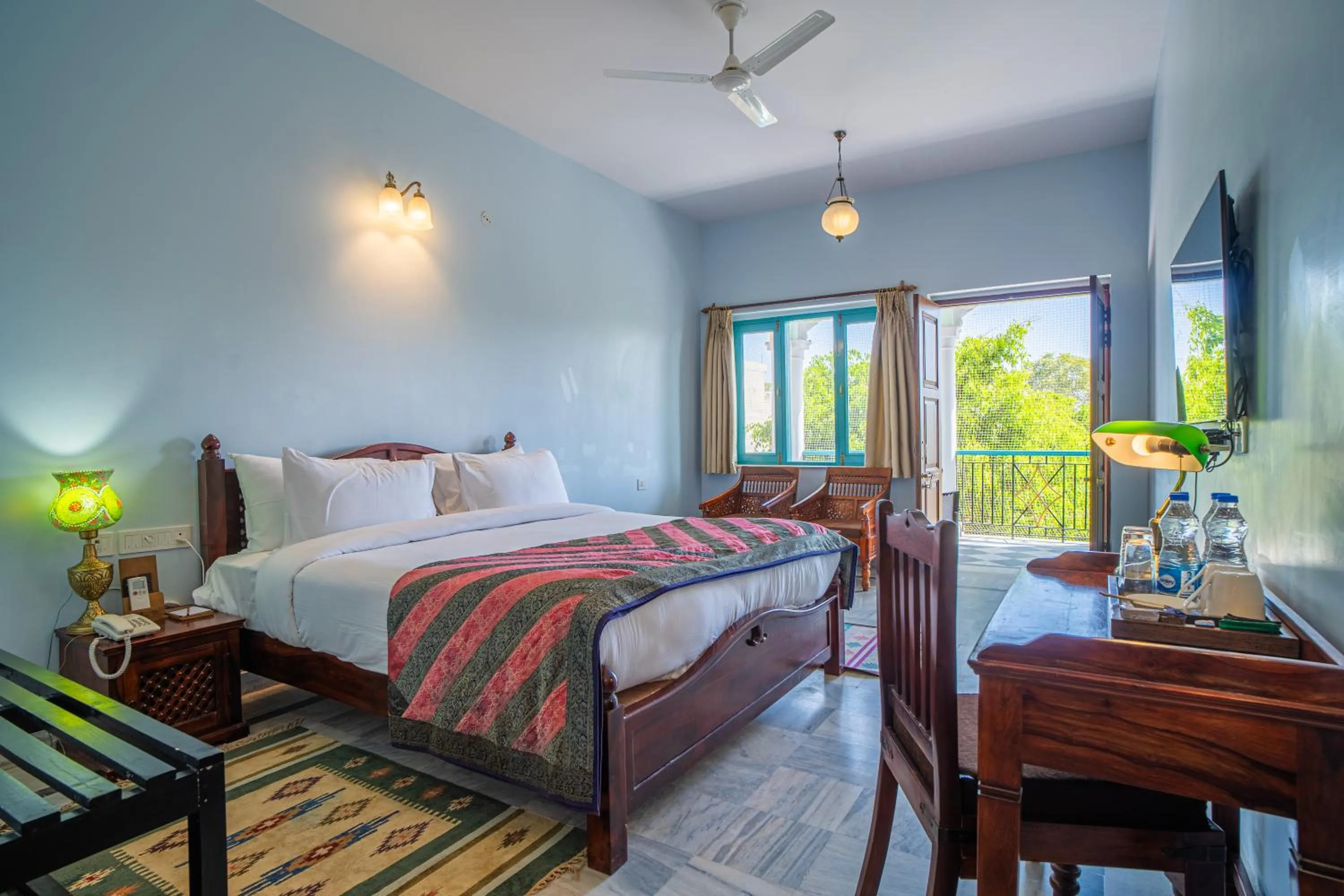 View (from property/room), Bed in Koolwal Kothi Zinc Journey by The Fern, Nawalgarh, Rajasthan