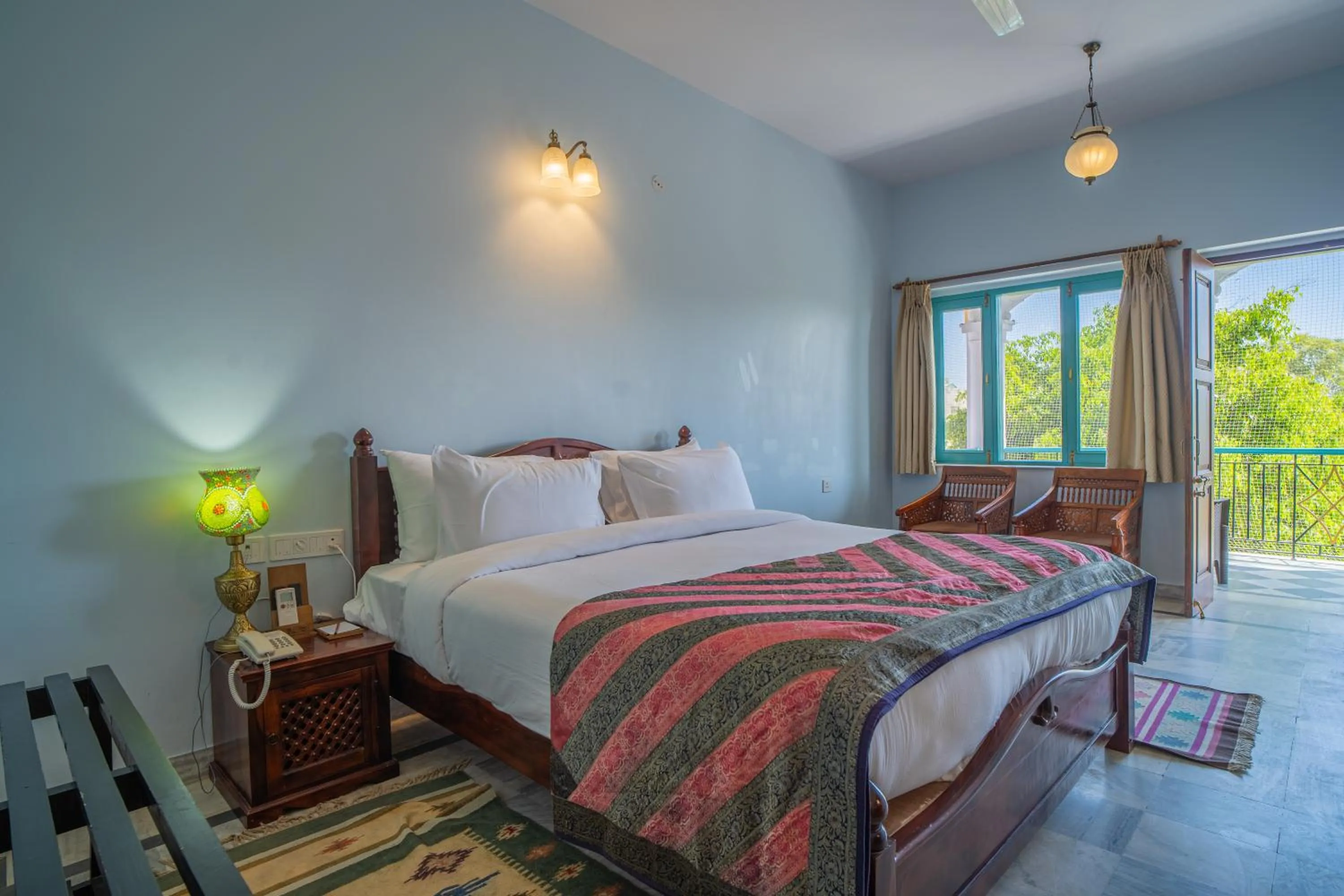 View (from property/room), Bed in Koolwal Kothi Zinc Journey by The Fern, Nawalgarh, Rajasthan