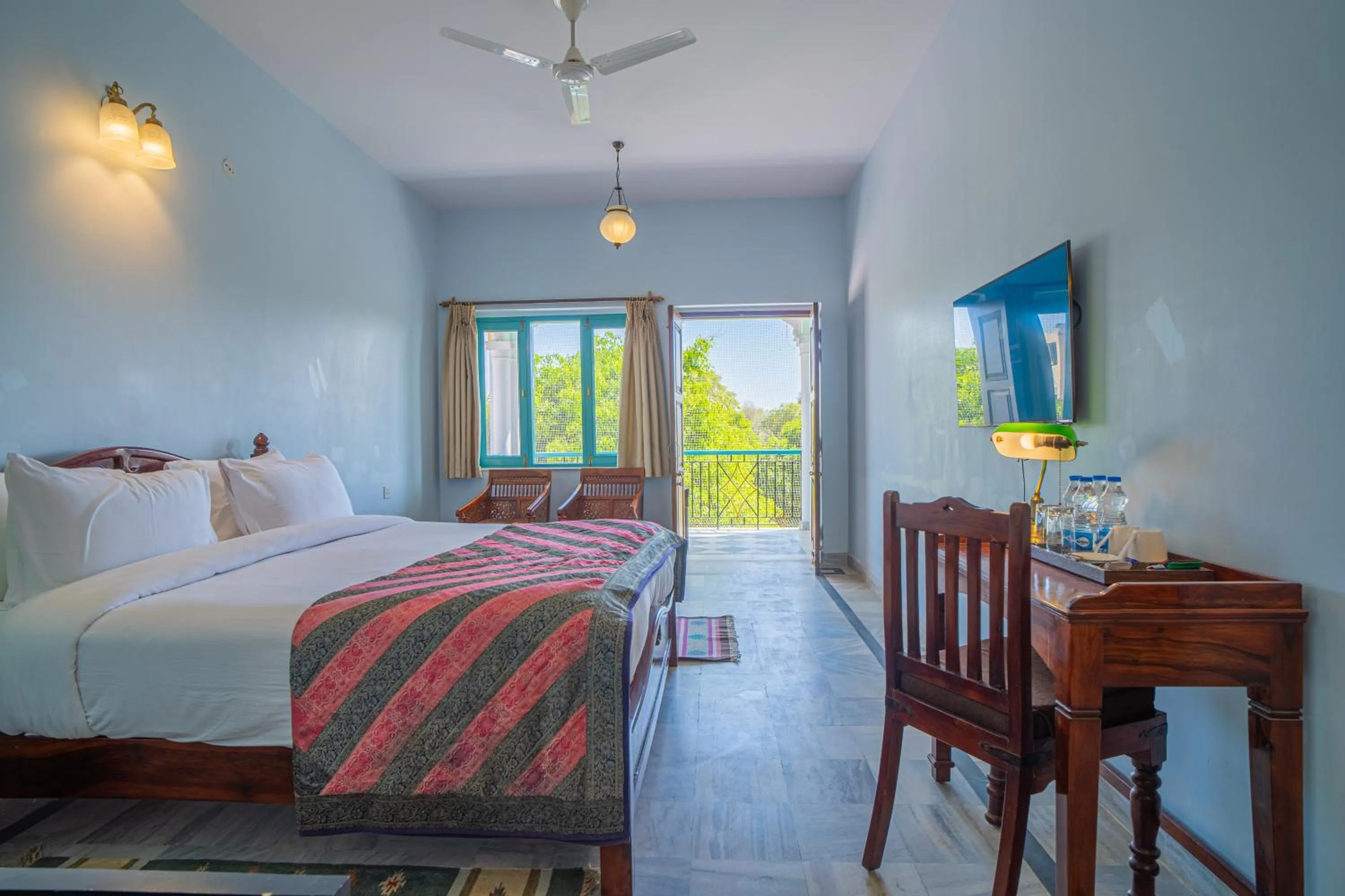 View (from property/room), Bed in Koolwal Kothi Zinc Journey by The Fern, Nawalgarh, Rajasthan