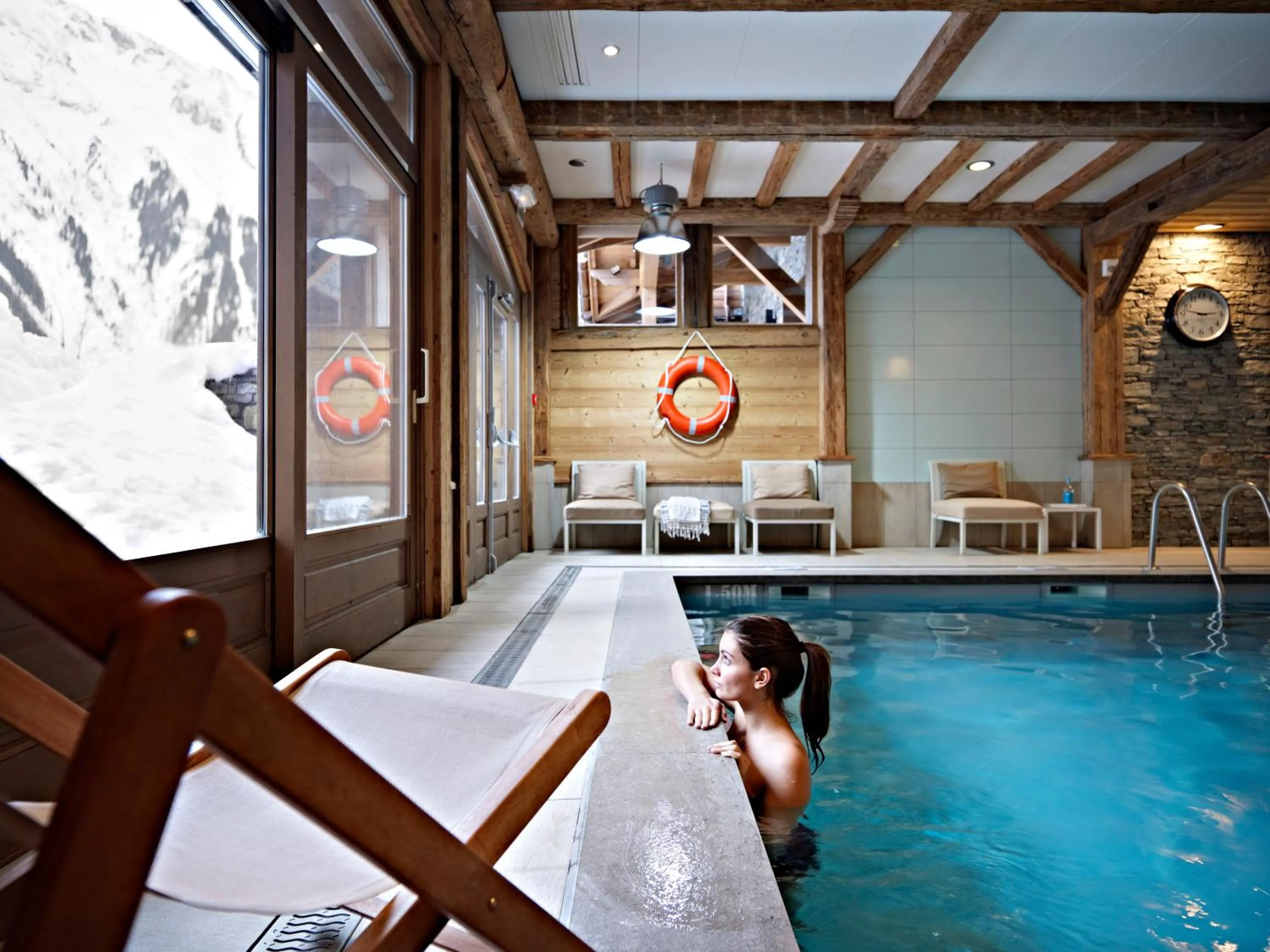 Swimming pool in CGH Résidences & Spas Le Ruitor