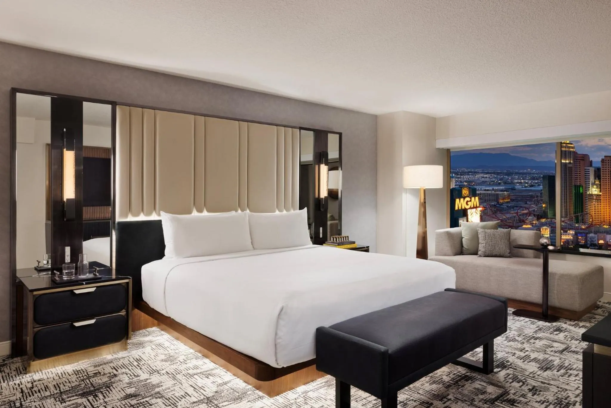 Photo of the whole room, Bed in MGM Grand