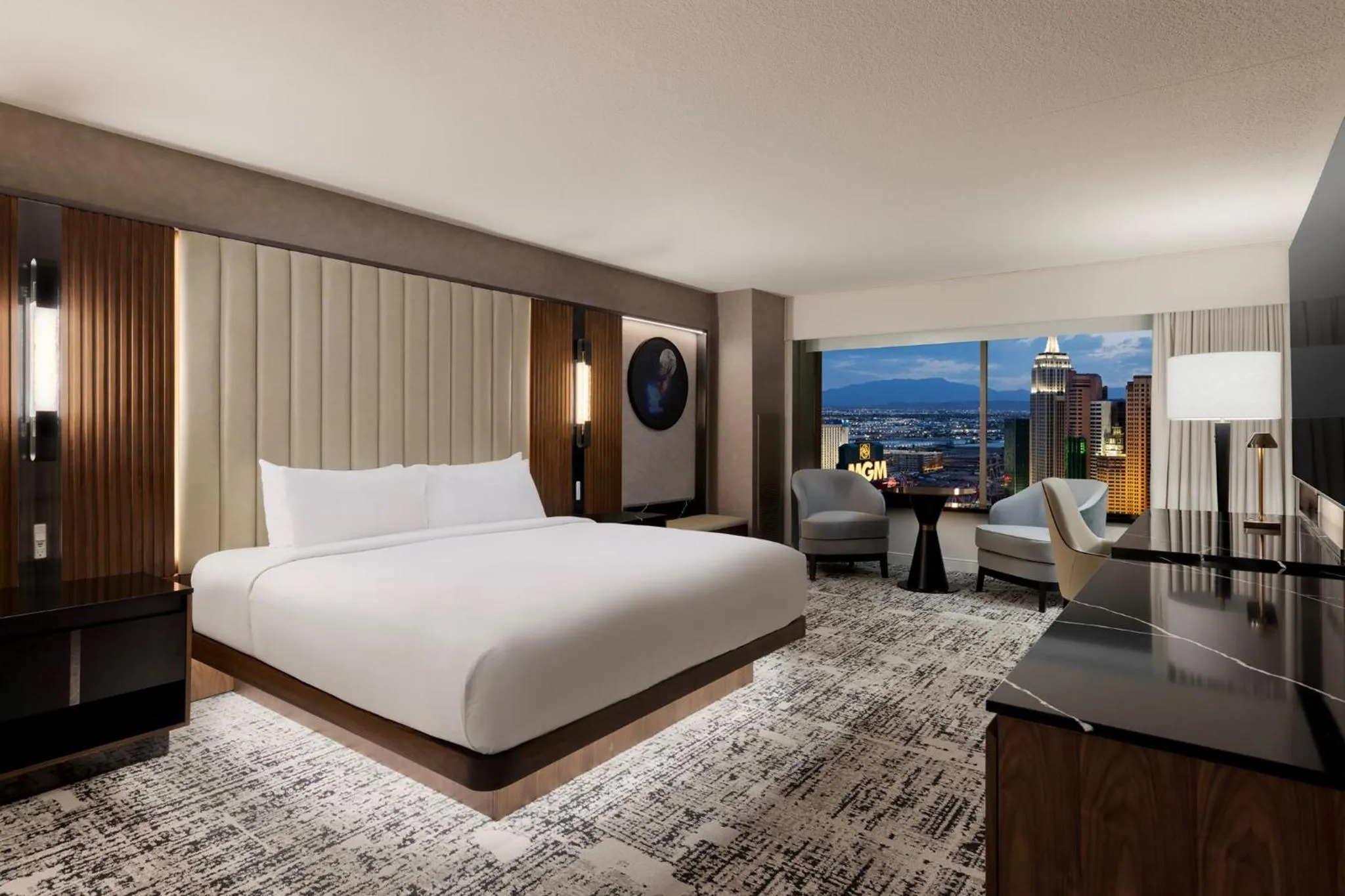 Photo of the whole room, Bed in MGM Grand
