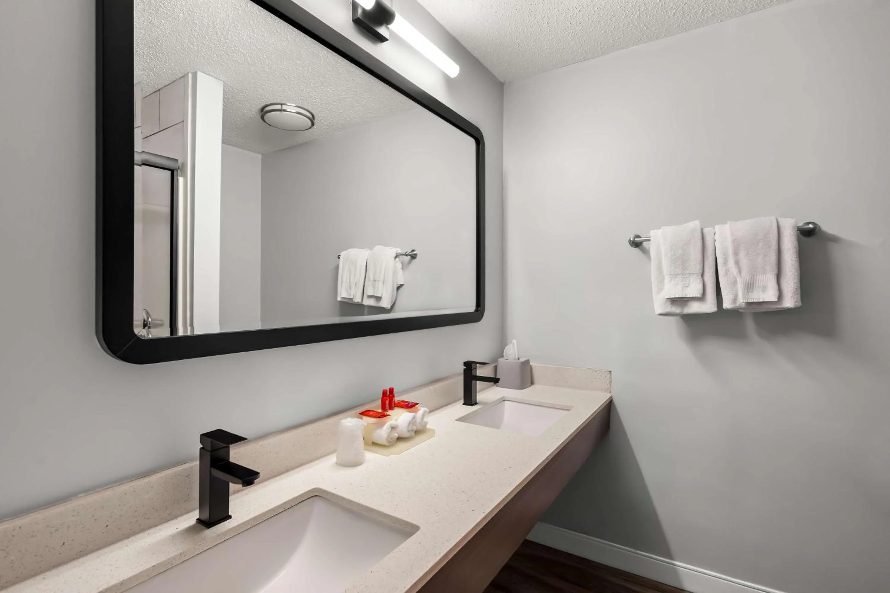 Bathroom in SureStay Plus by Best Western Fremont I-69