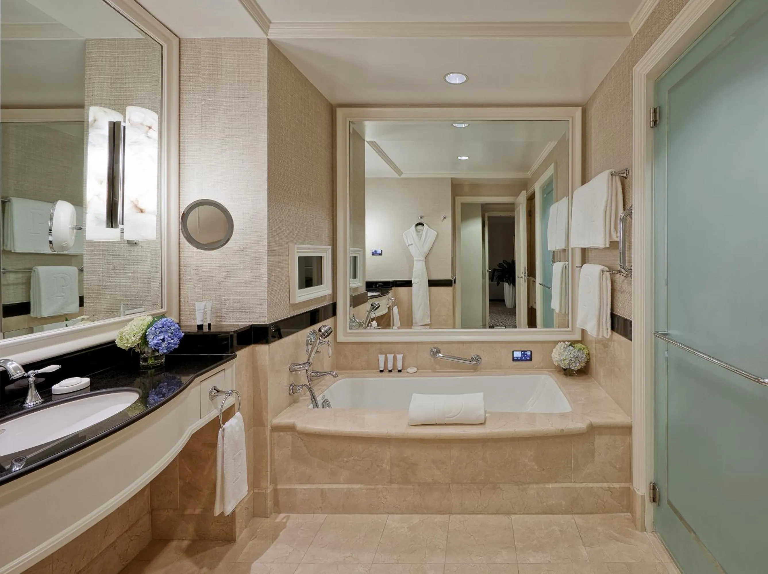 Bathroom in The Peninsula New York