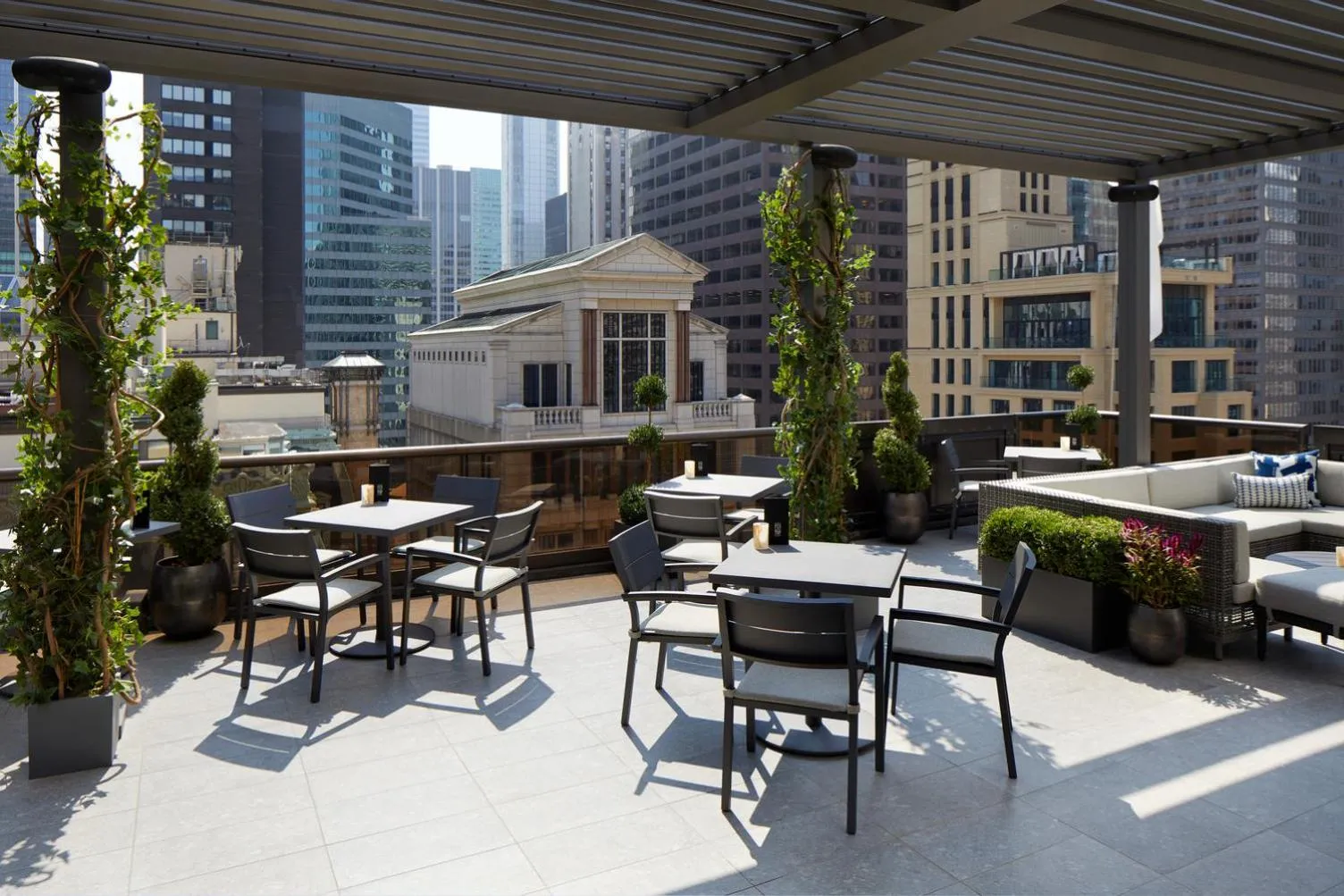 Patio in The Peninsula New York