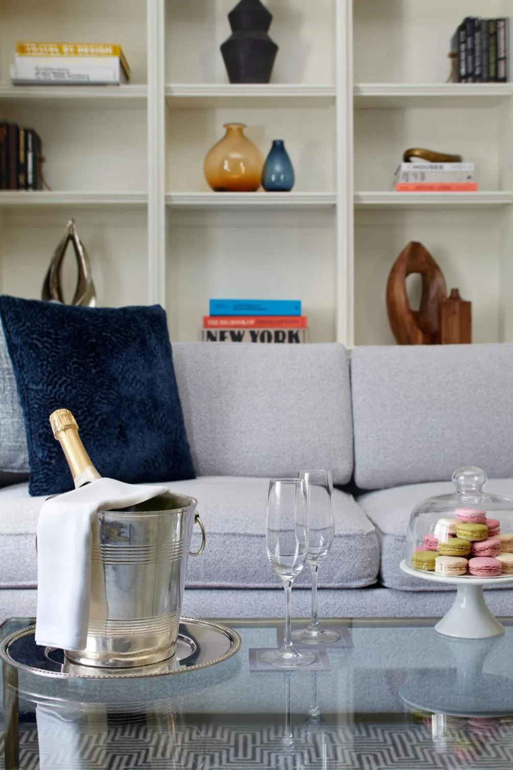 Living room in The Peninsula New York