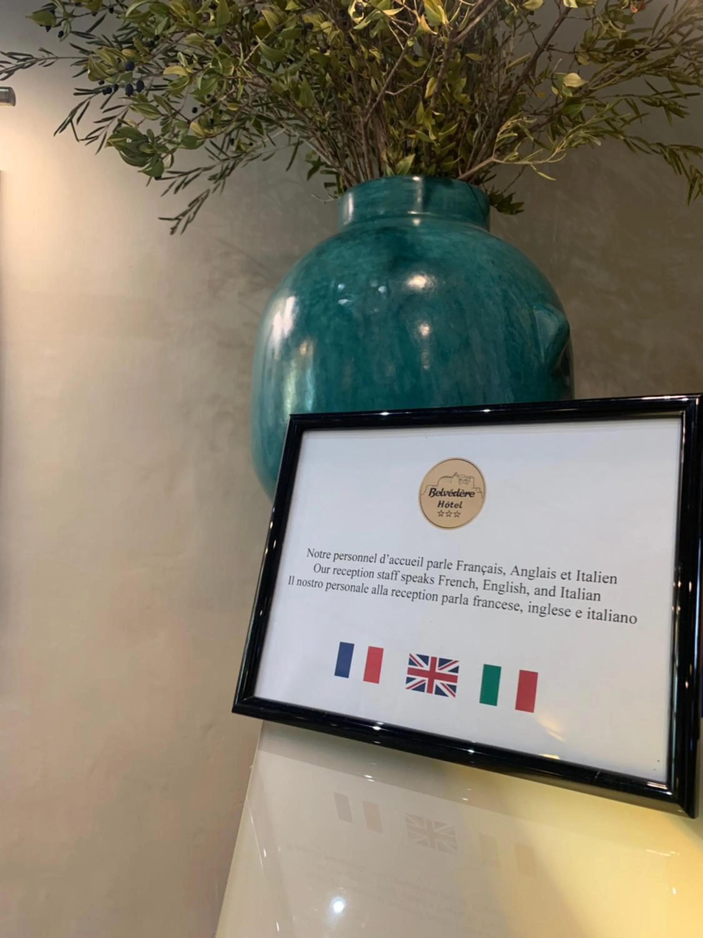 Lobby or reception in Hotel Belvedere