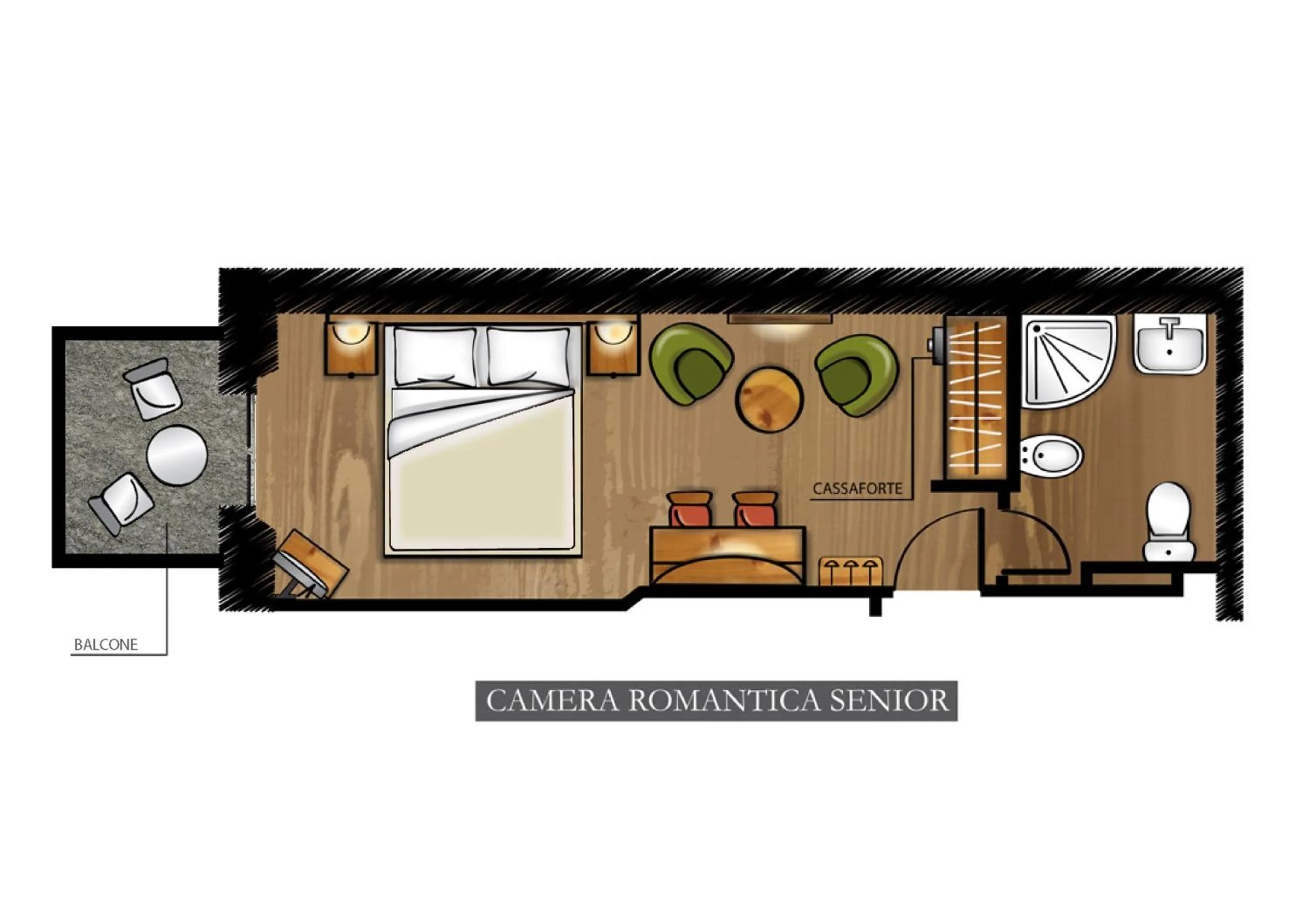 Floor plan in Hotel Du Grand Paradis - 1899 Auberge Boutique