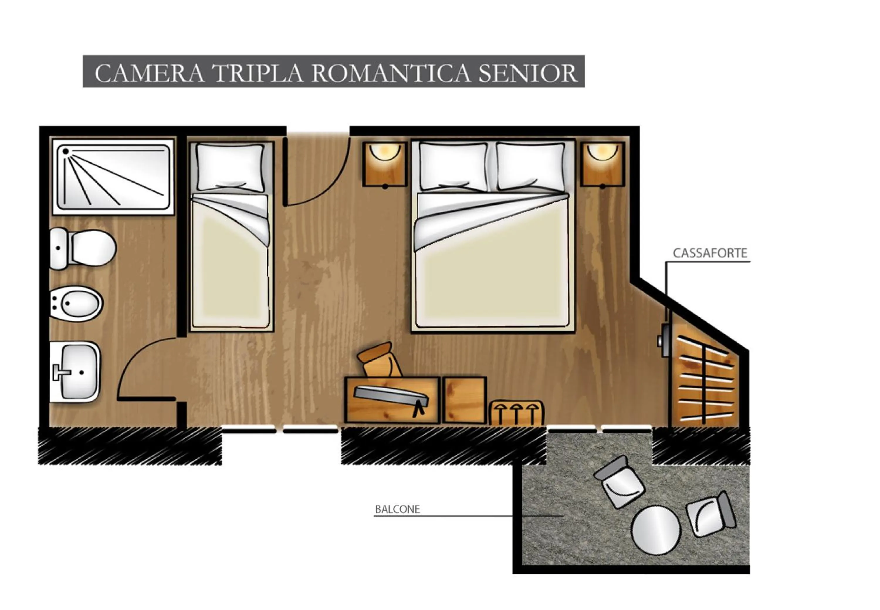 Floor plan in Hotel Du Grand Paradis - 1899 Auberge Boutique