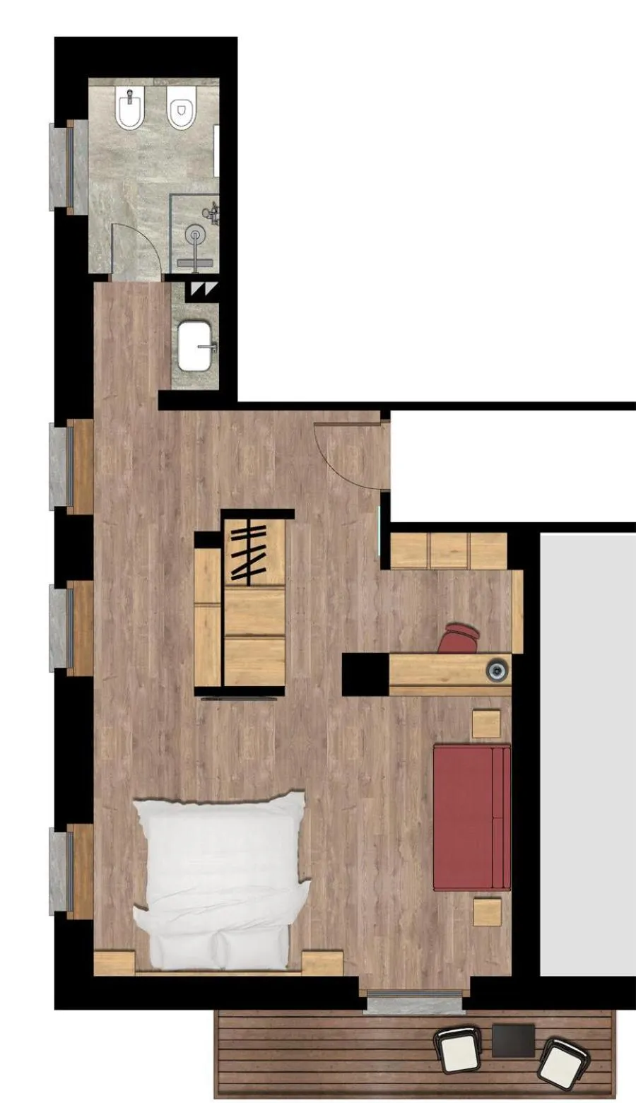 Bed in Hotel Sant'Orso - Mountain Lodge & Spa