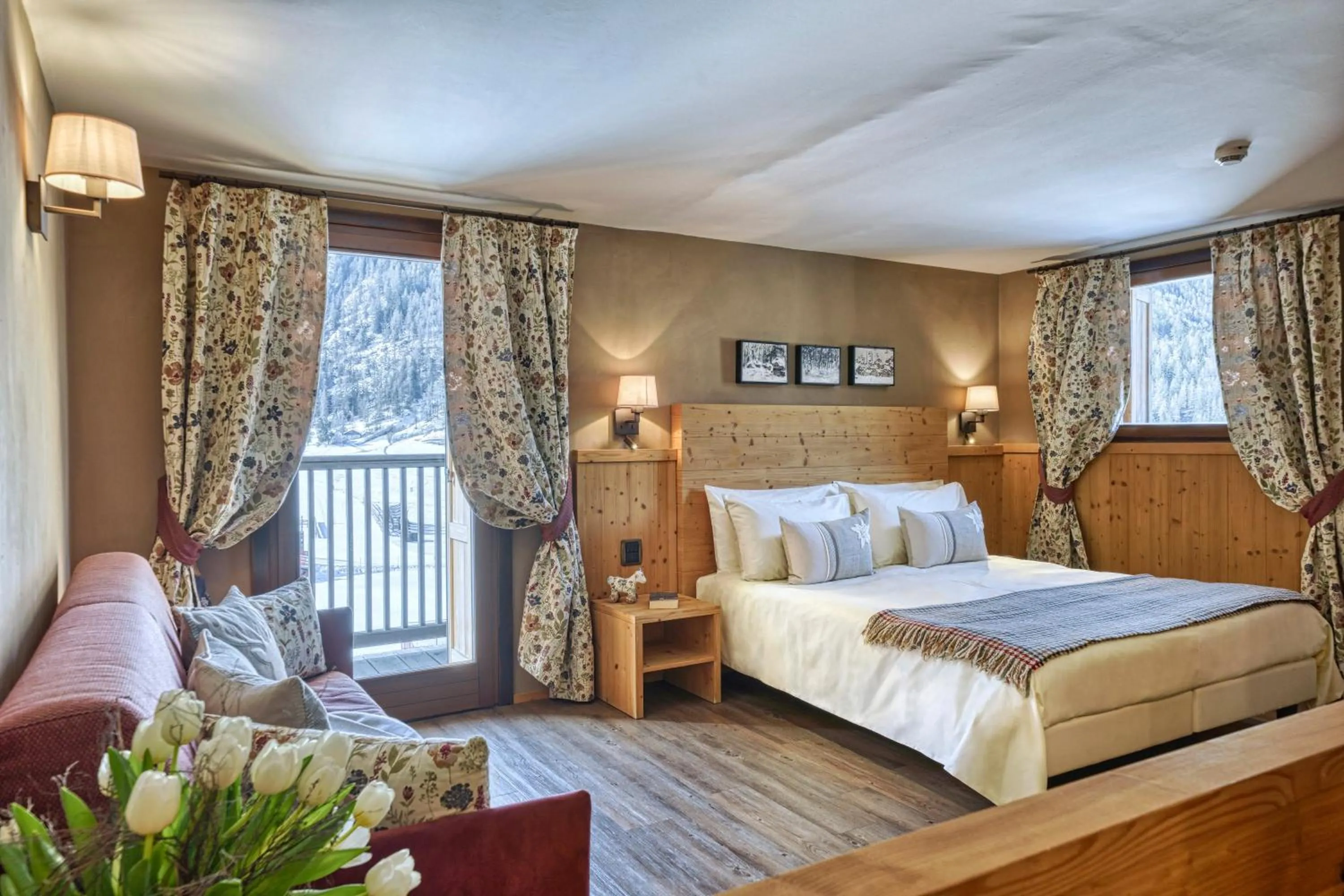 Bed in Hotel Sant'Orso - Mountain Lodge & Spa