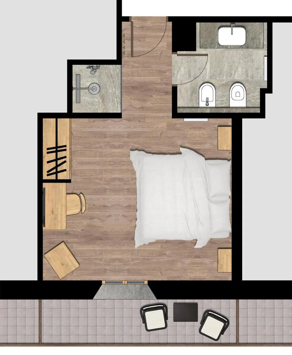 Bed in Hotel Sant'Orso - Mountain Lodge & Spa