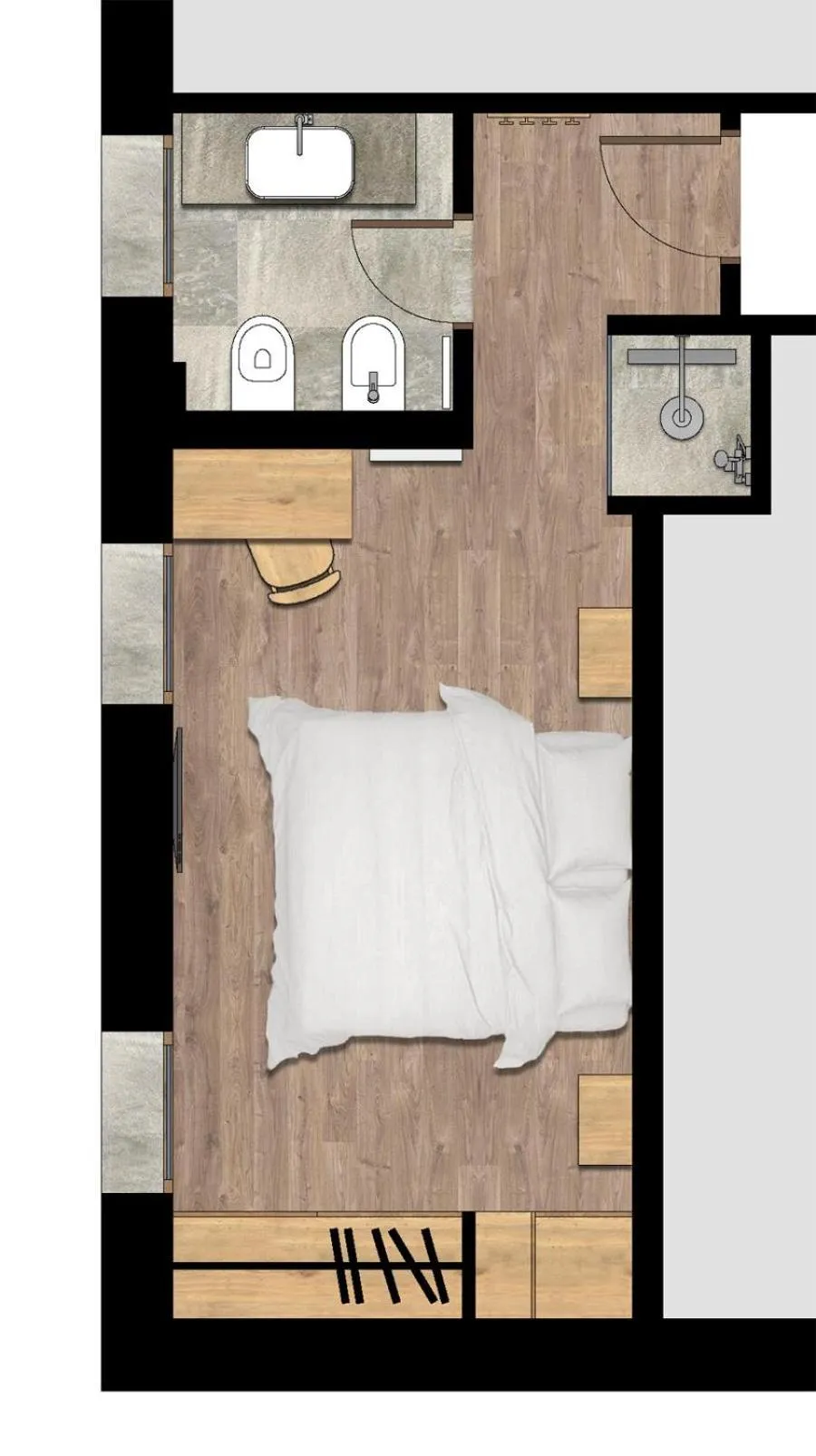 Bed in Hotel Sant'Orso - Mountain Lodge & Spa