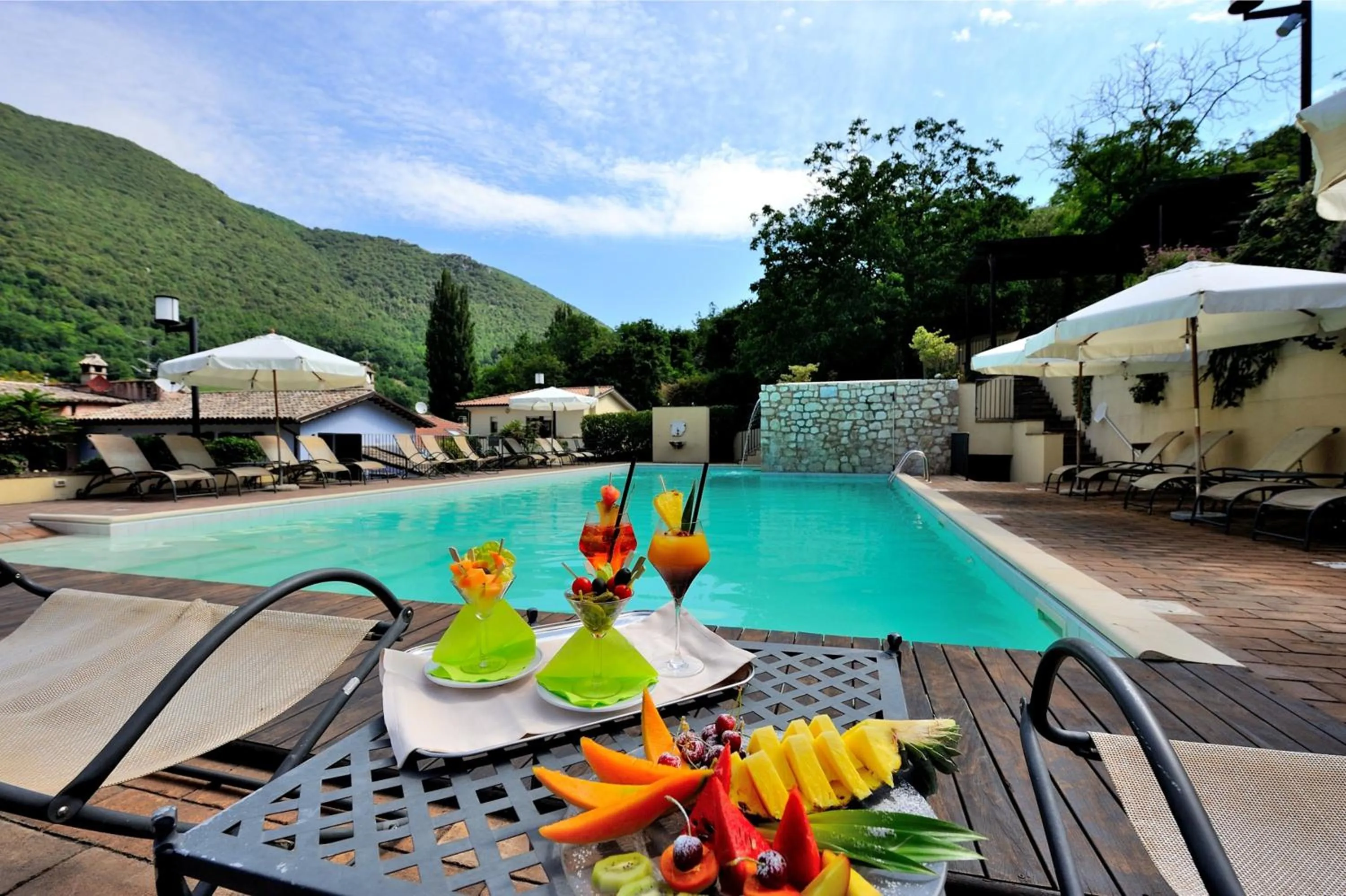 Pool view in Guesia Village Hotel e Spa