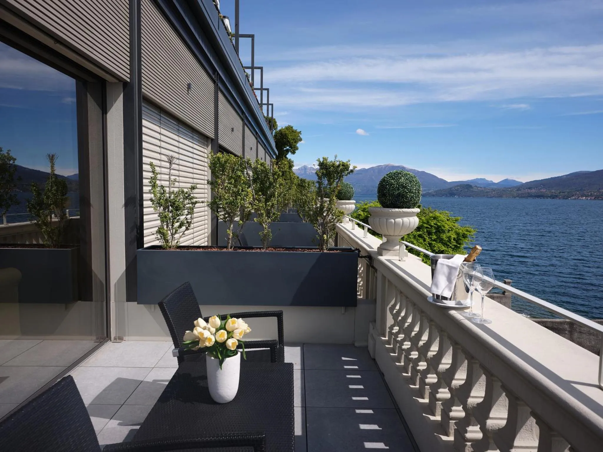 Lake view in Hotel Ghiffa