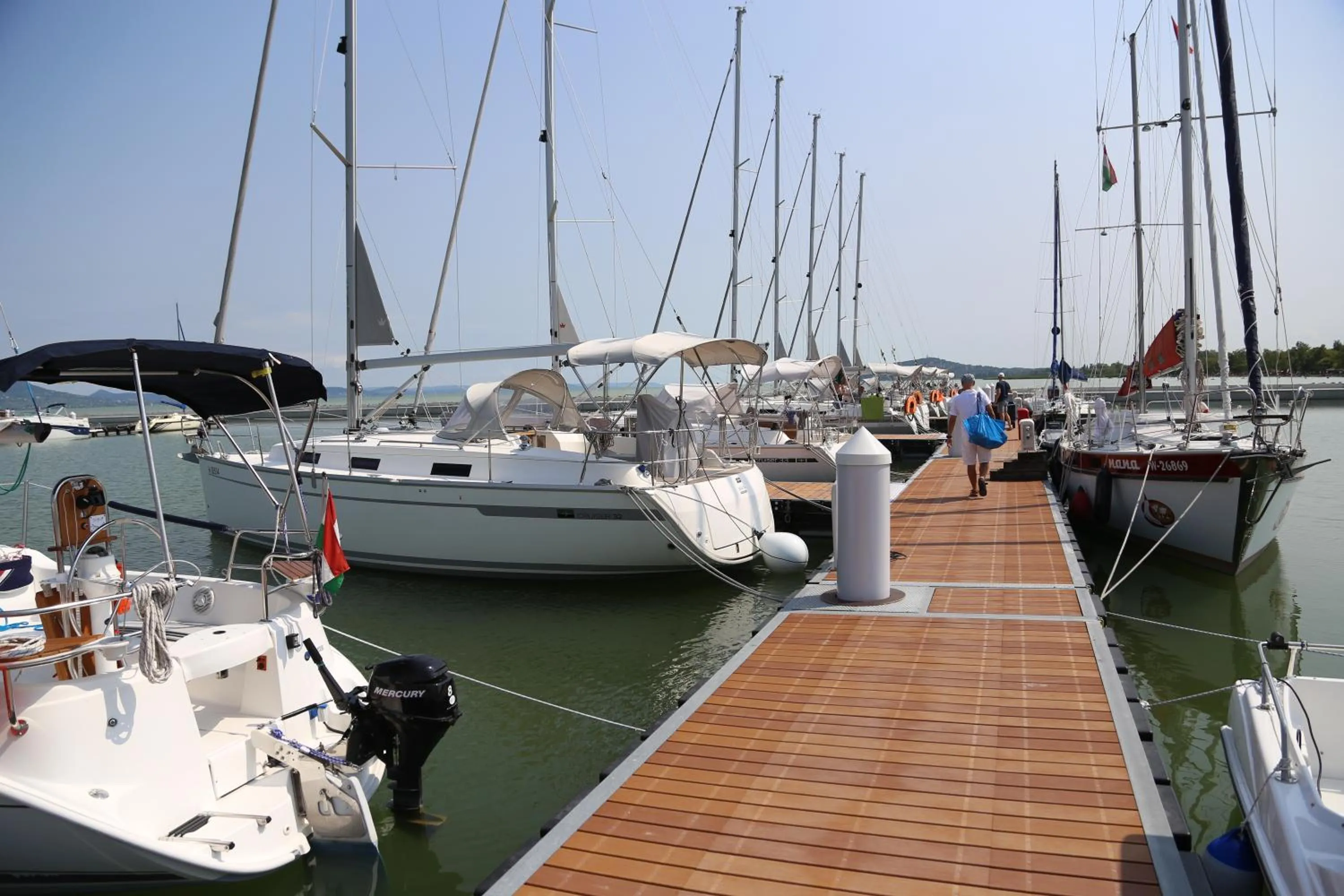 On site in Fenyves Yacht Club Superior