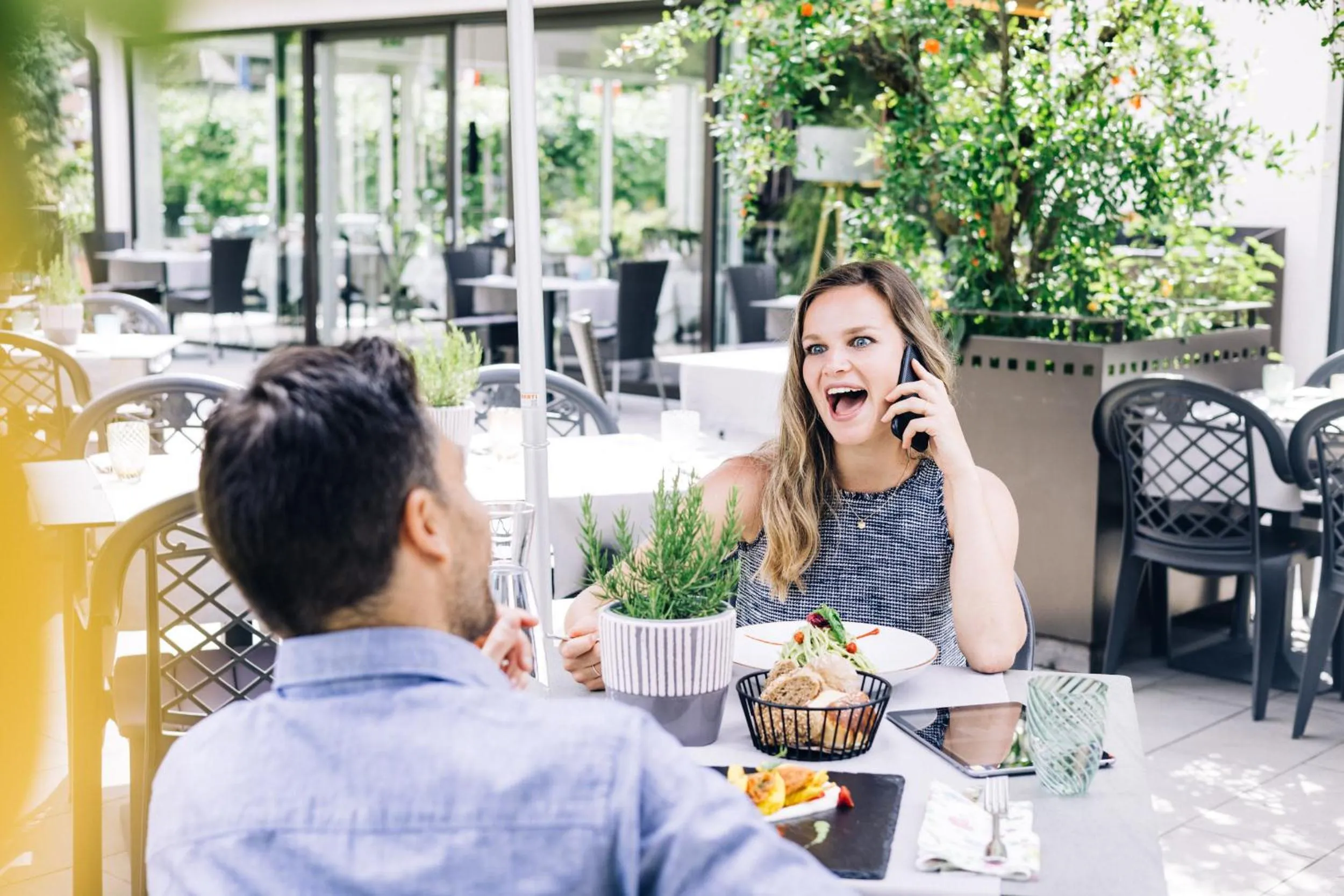 Patio in Hotel CampingPark Steiner