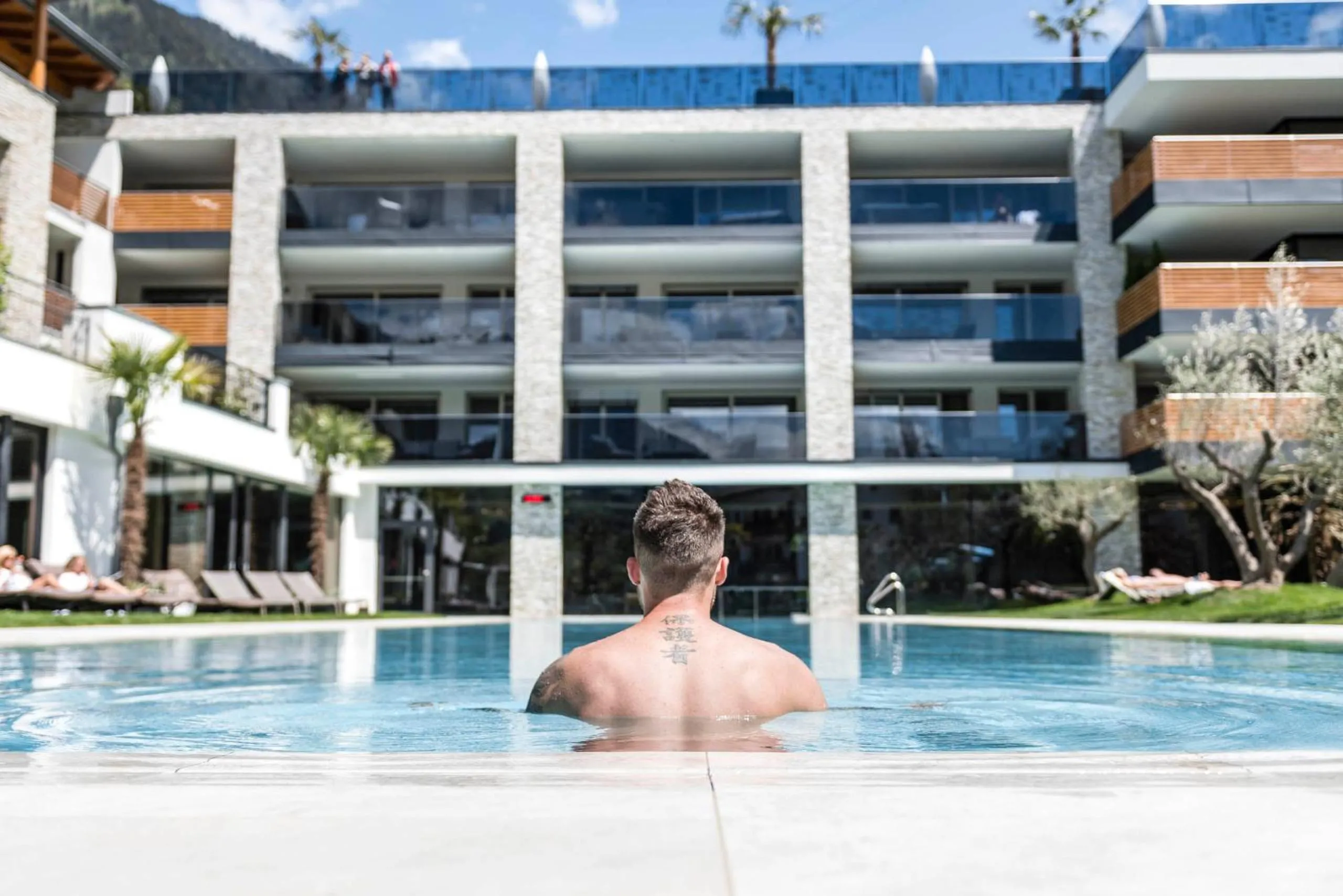 Swimming pool in Stroblhof Active Family Spa Resort