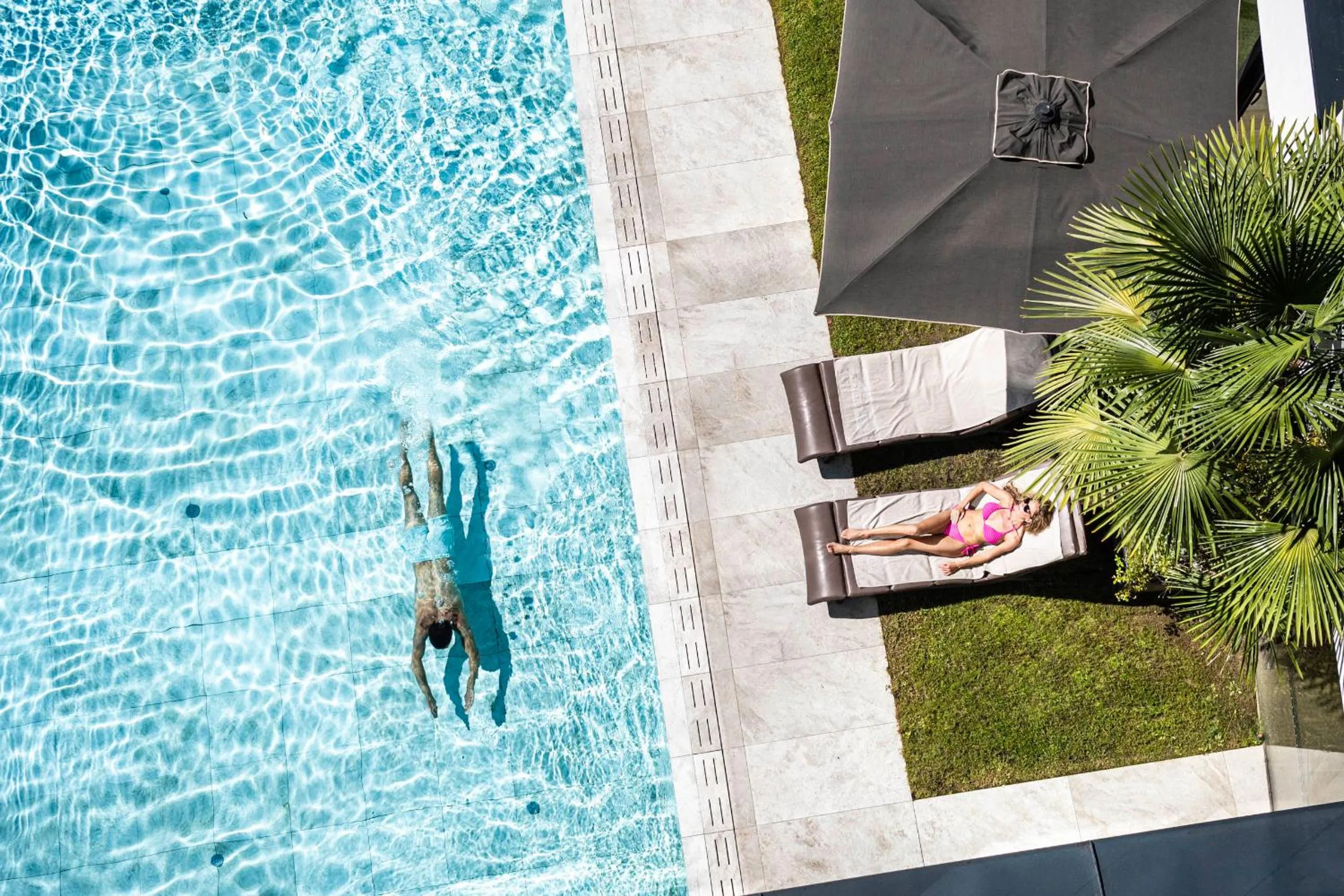 Swimming pool in Stroblhof Active Family Spa Resort
