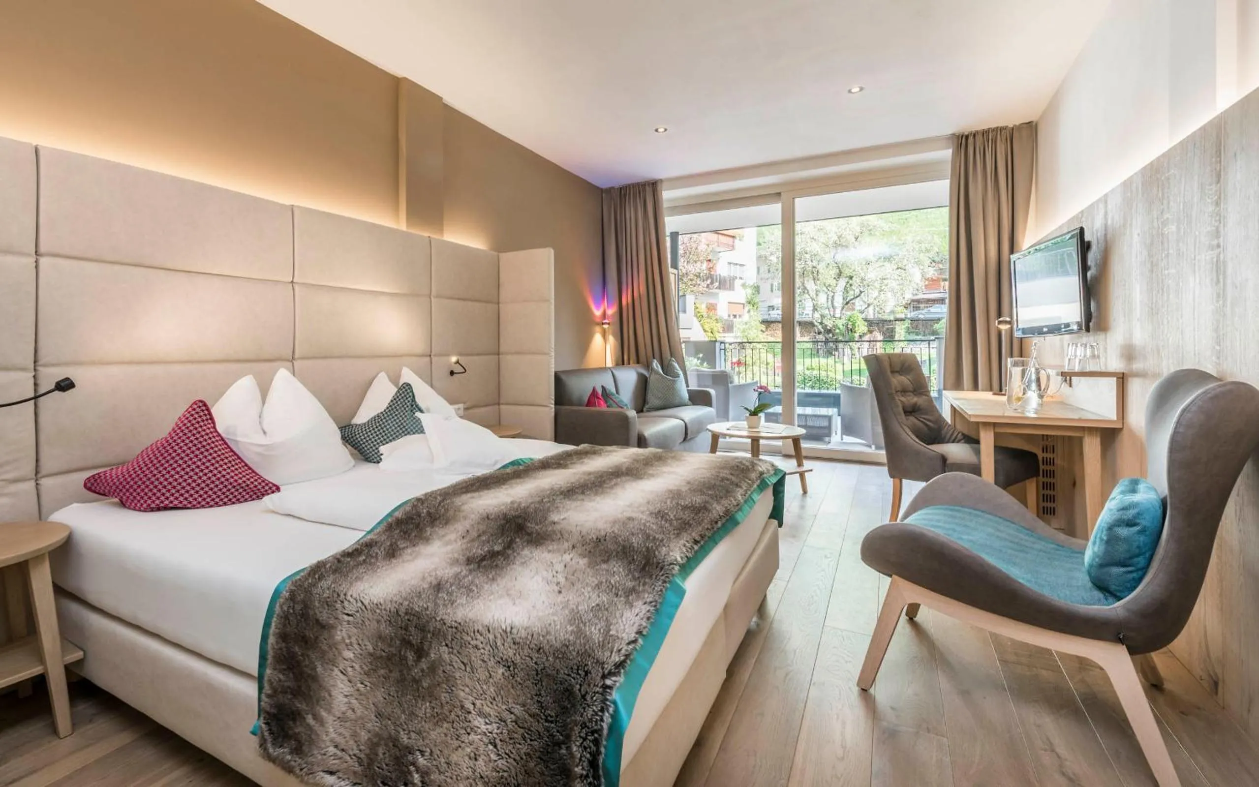 Photo of the whole room, Bed in Stroblhof Active Family Spa Resort