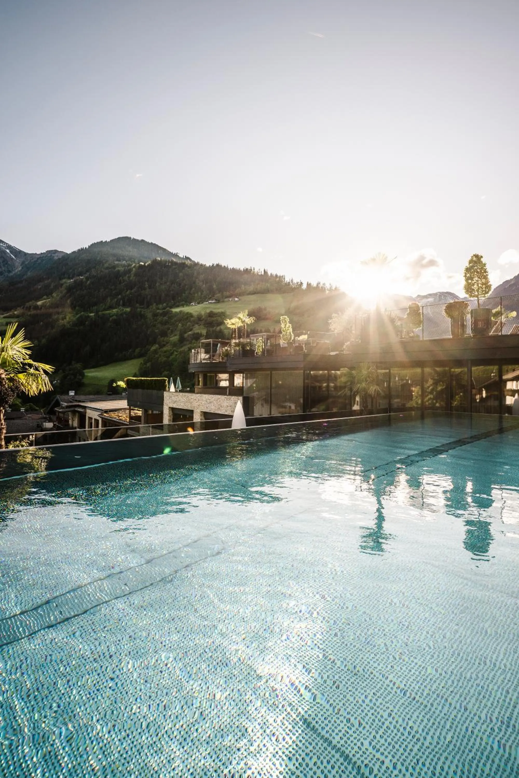 Swimming pool in Stroblhof Active Family Spa Resort