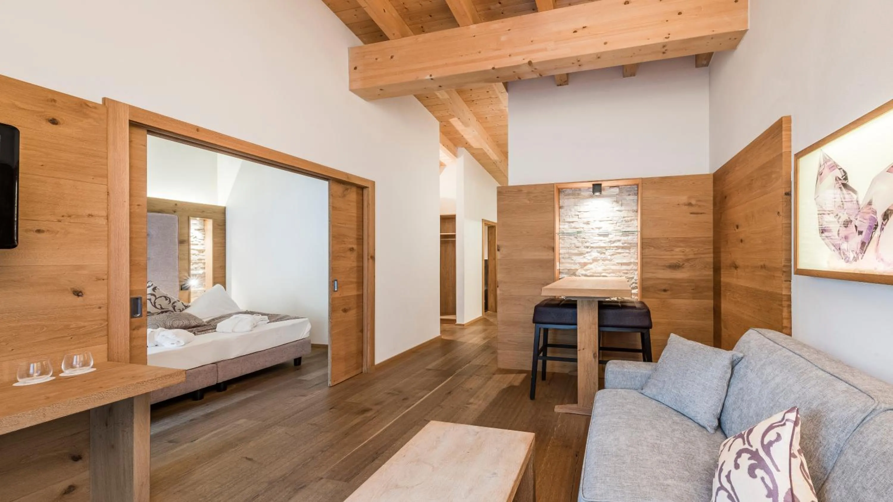 Photo of the whole room, Bed in Stroblhof Active Family Spa Resort