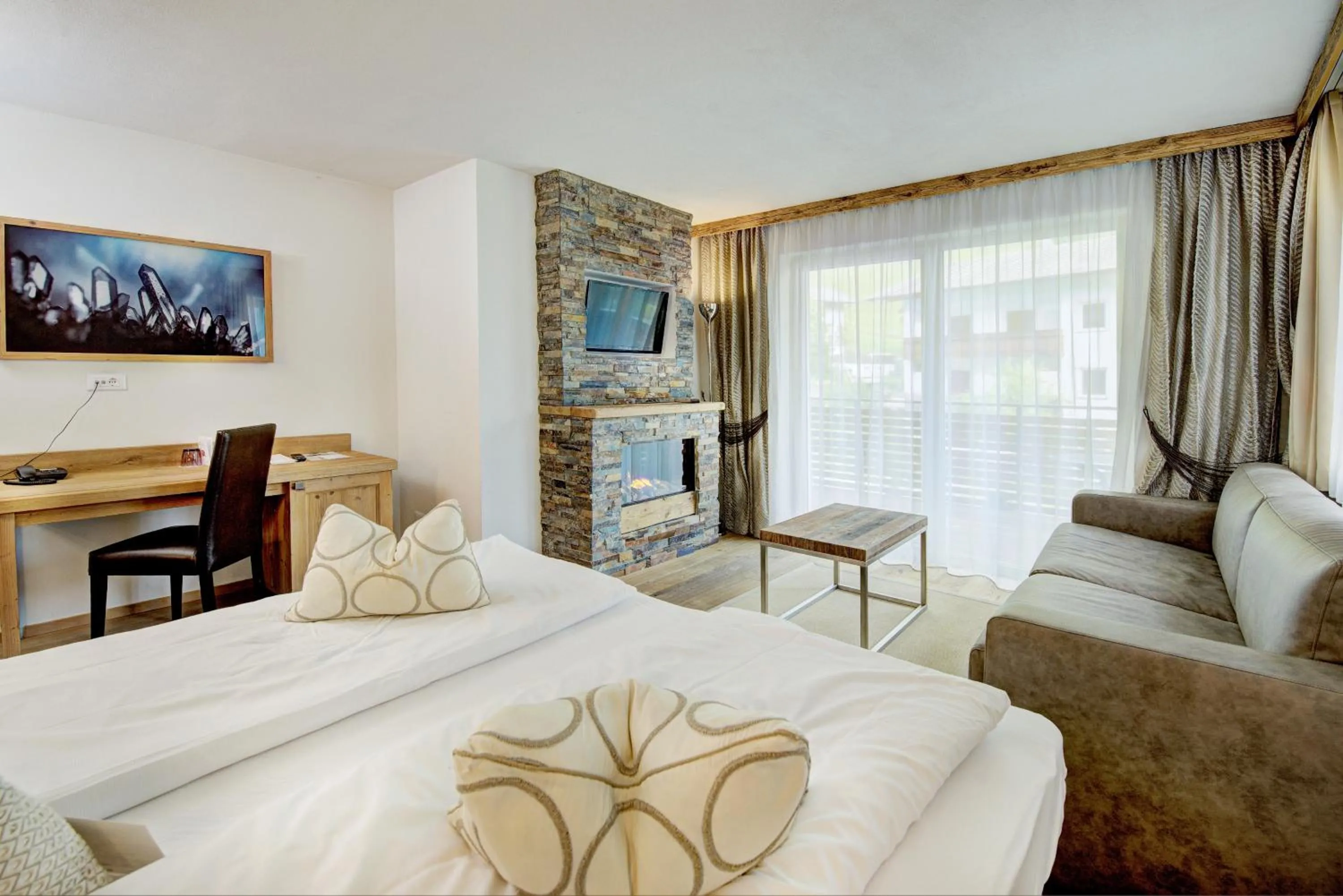 Photo of the whole room, Bed in Stroblhof Active Family Spa Resort