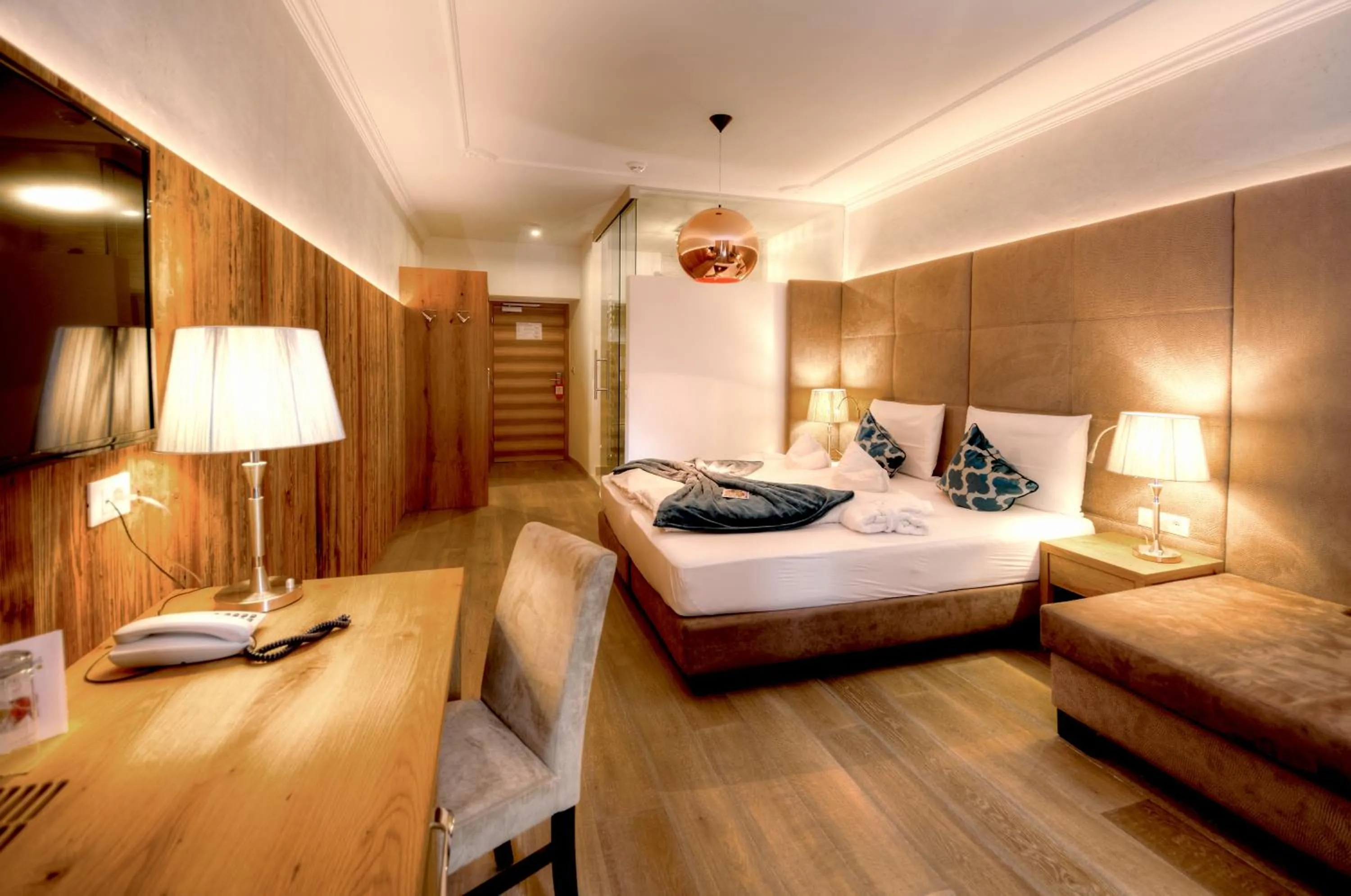 Photo of the whole room, Bed in Stroblhof Active Family Spa Resort