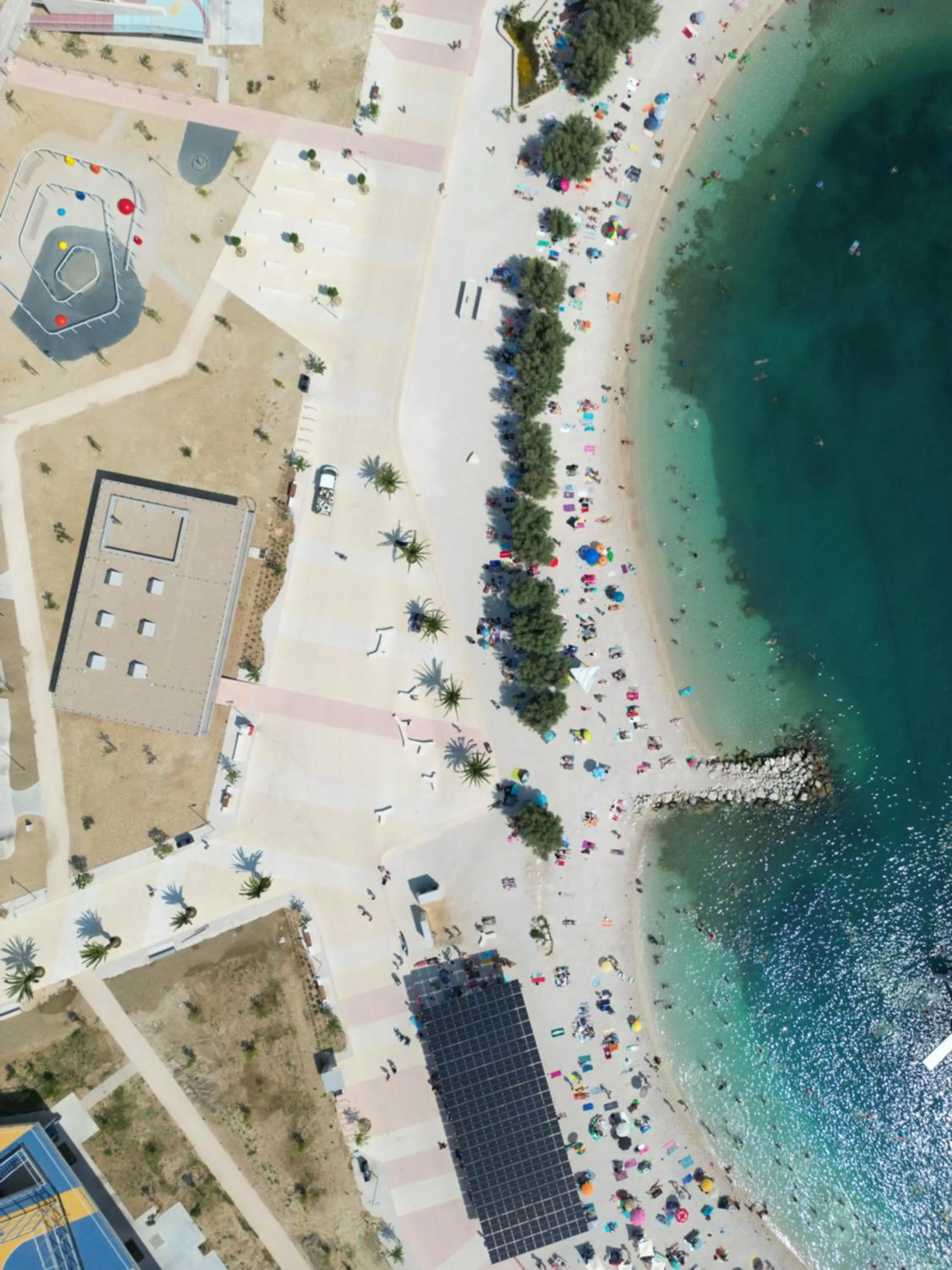 Bird's eye view in Seaside Apartments, Znjan Beach