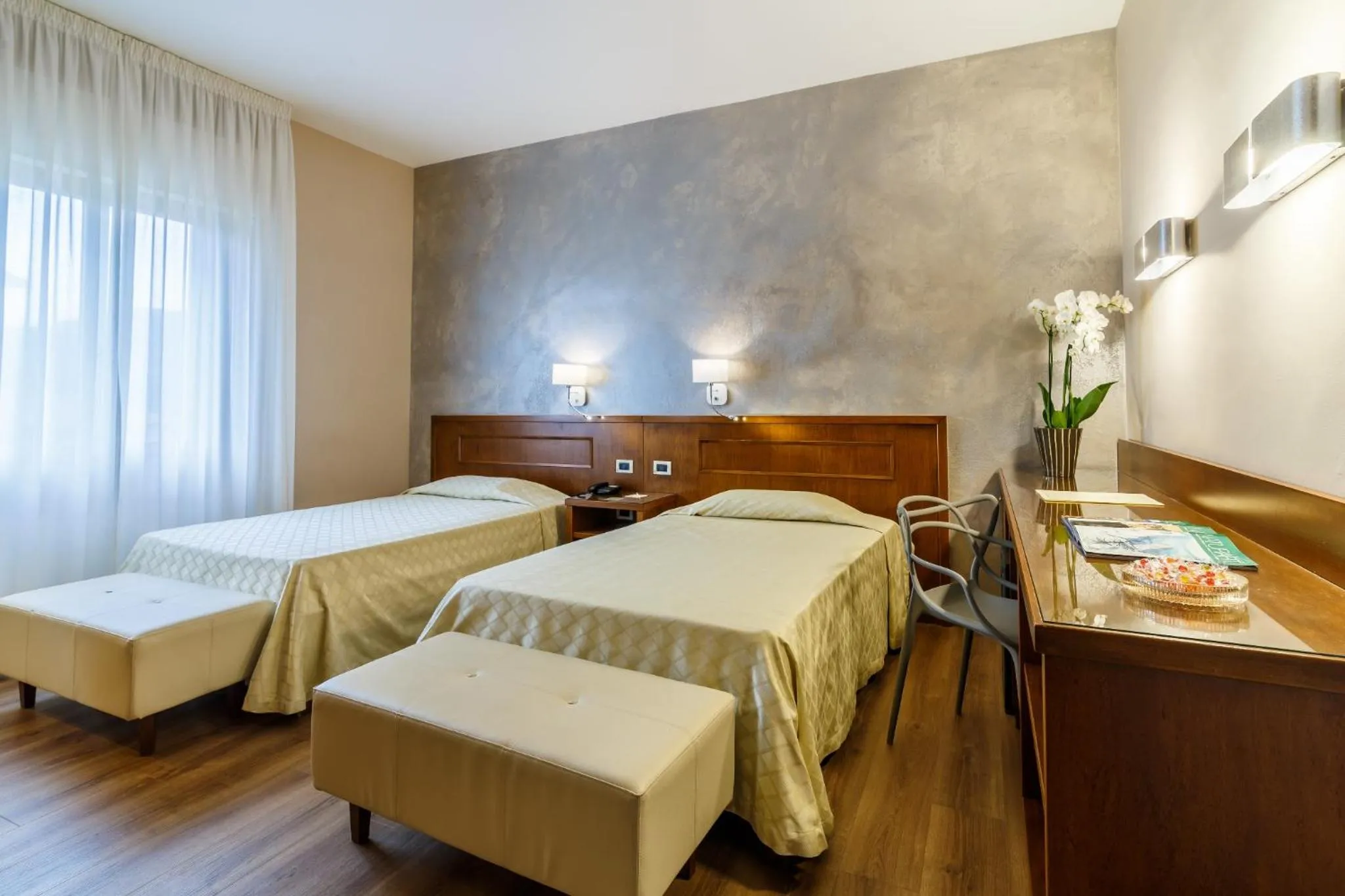 Bed in Hotel Villa Delle Rose