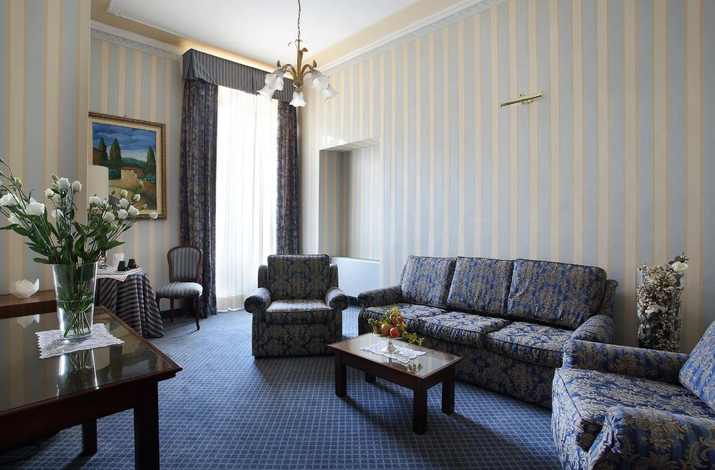 Seating area in Hotel Villa Delle Rose