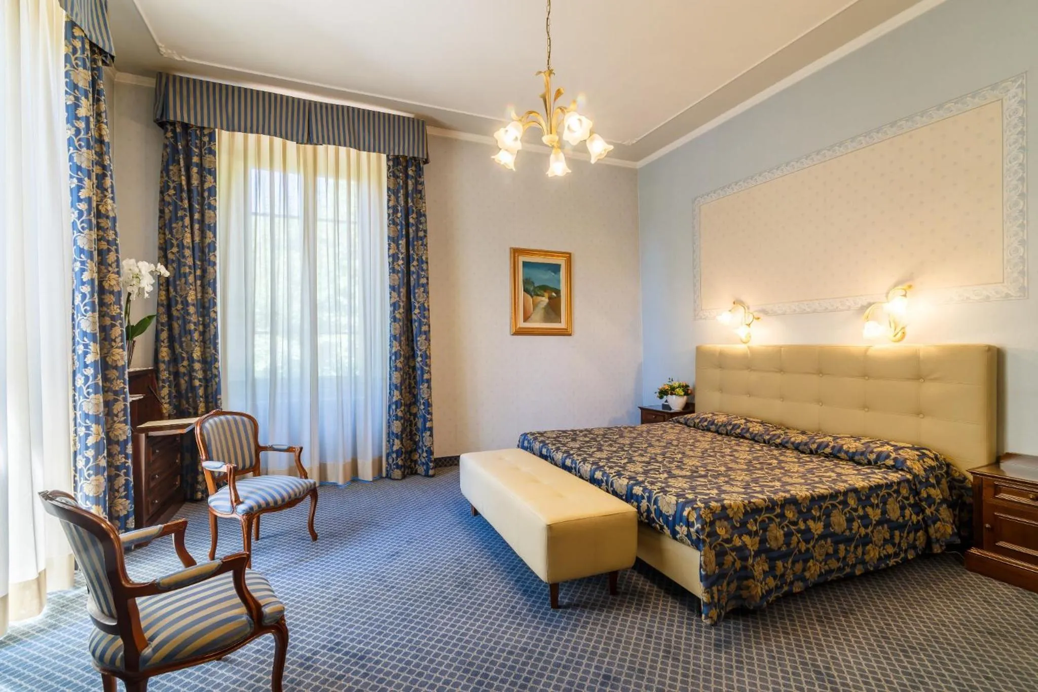 Bed in Hotel Villa Delle Rose